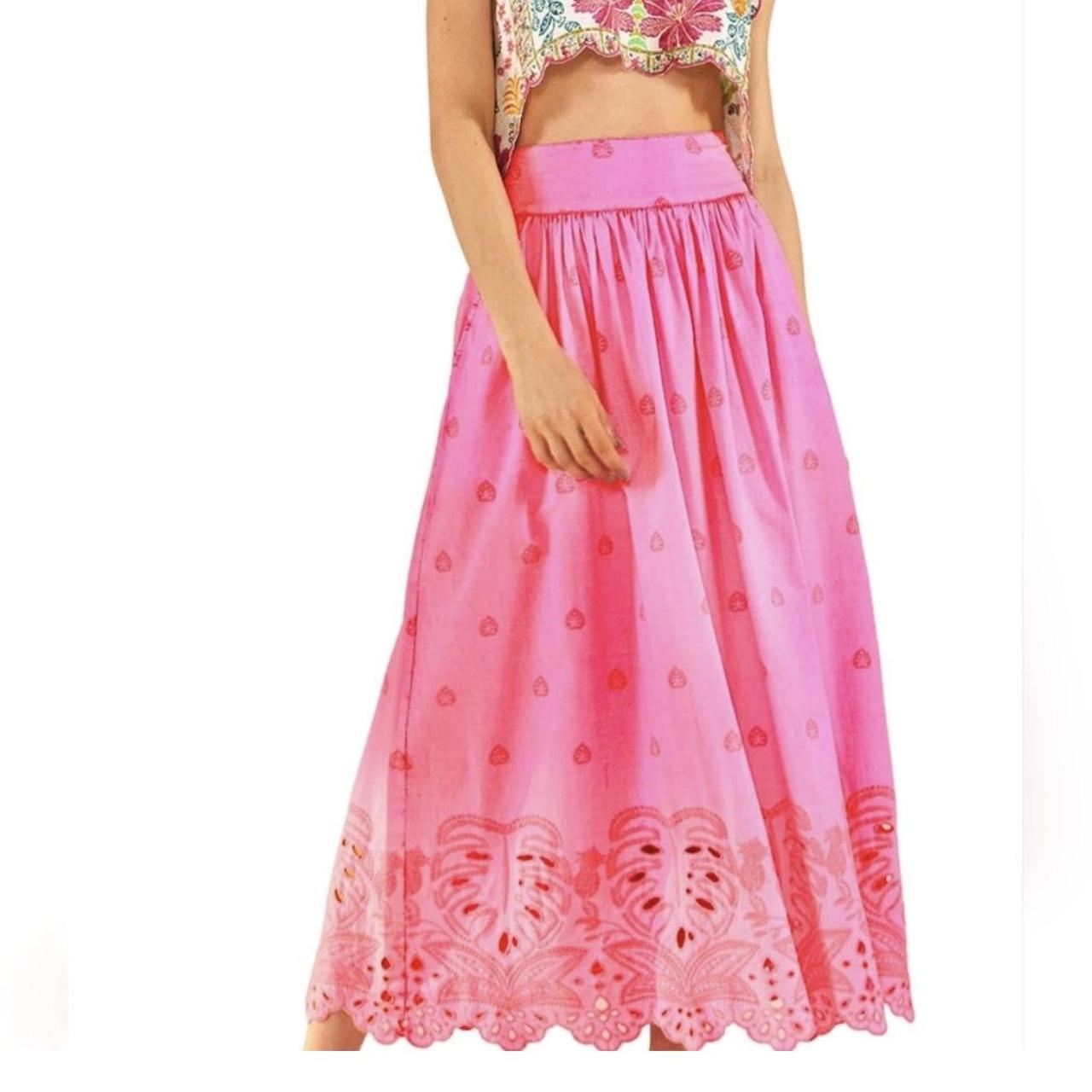 Farm Rio Women's Pink Skirt (2)