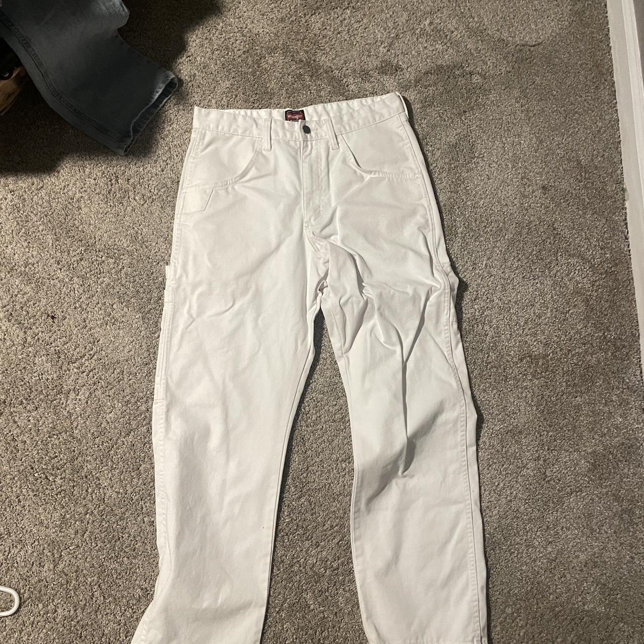 White Wrangler Jeans #wrangler #jeans Depop