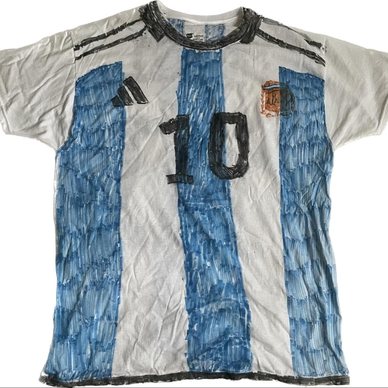 Adidas World Cup 2022 Messi Argentina 3 stars Jersey - Depop