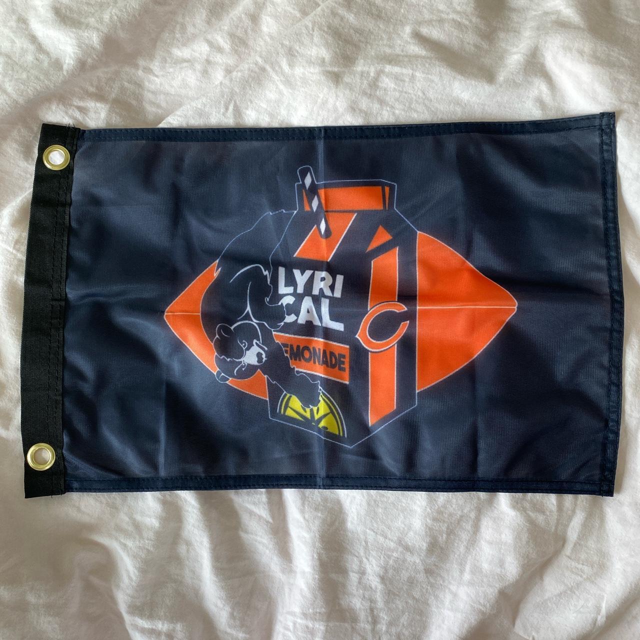 NFL chicago bears x lyrical lemonade flag. navy blue - Depop