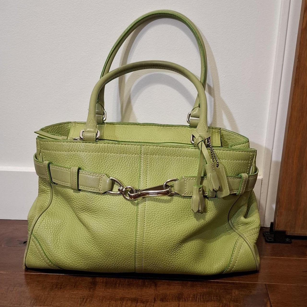 Deals Coach Vintage Lime Green Satchel