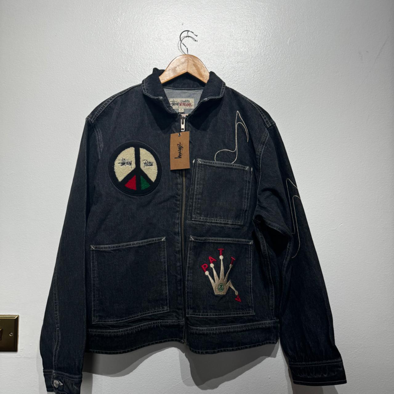 【Stussy x Patta】 Zip Work Jacket Black Stussy x Patta Zip Work Jacket Black Men's - SS24 - US