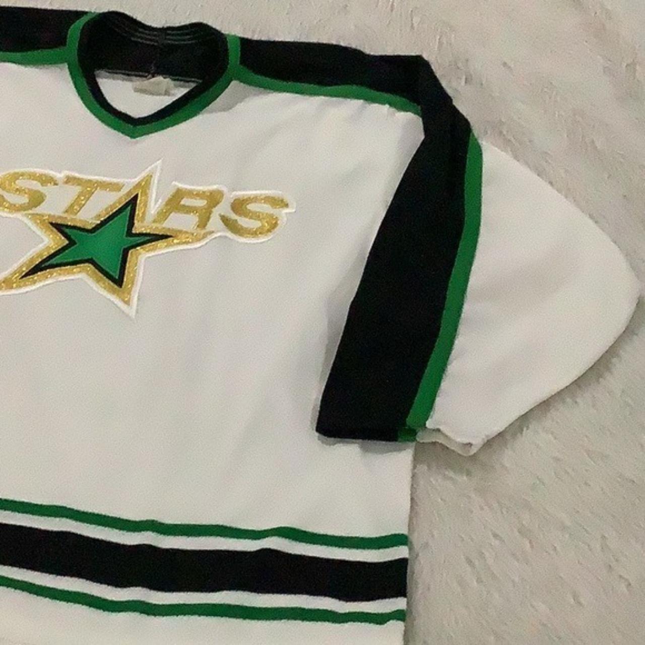 Dallas Stars Retro Hockey Jersey Detailed in green - Depop