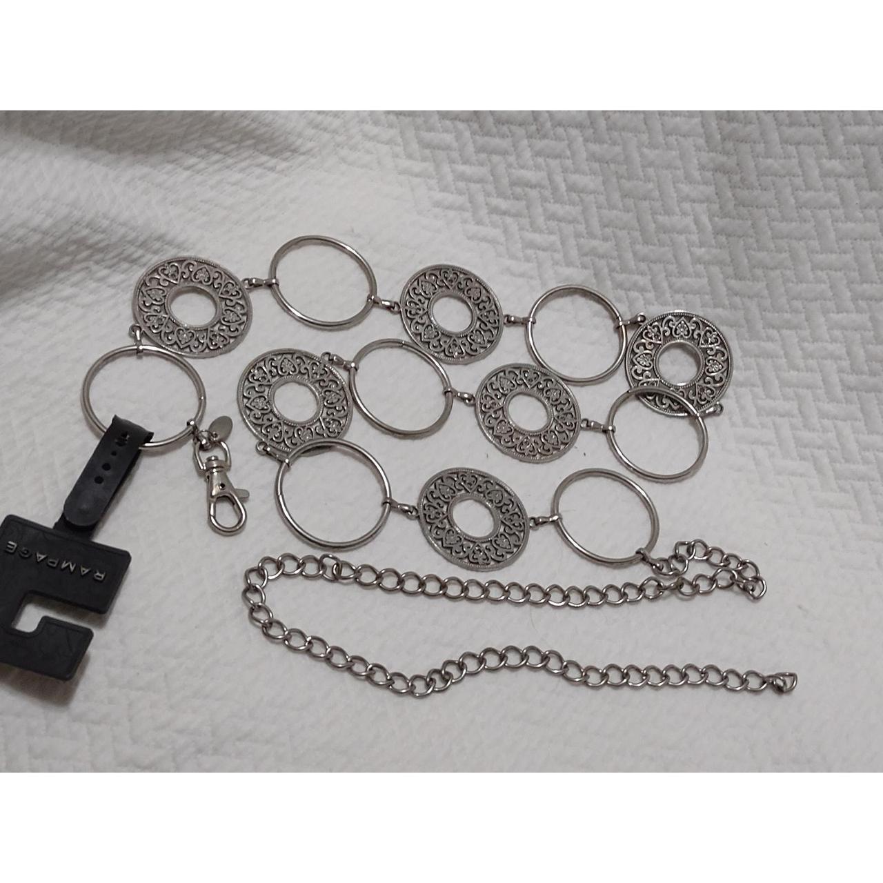 Rampage Metal Chain Fashion Belt SZ 1 #Metal #shiny... - Depop