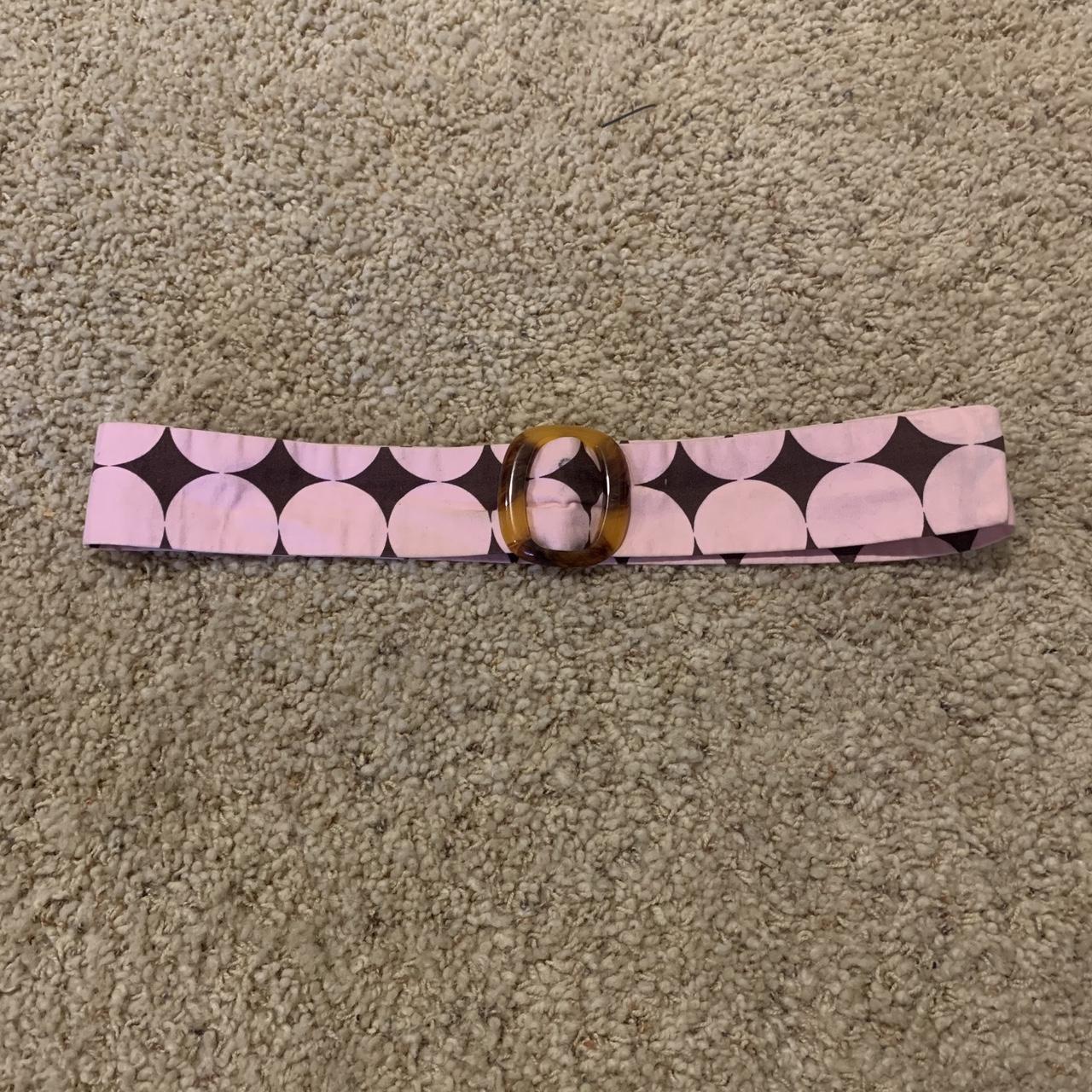 Pink and brown vintage 2000s y2k belt - Depop