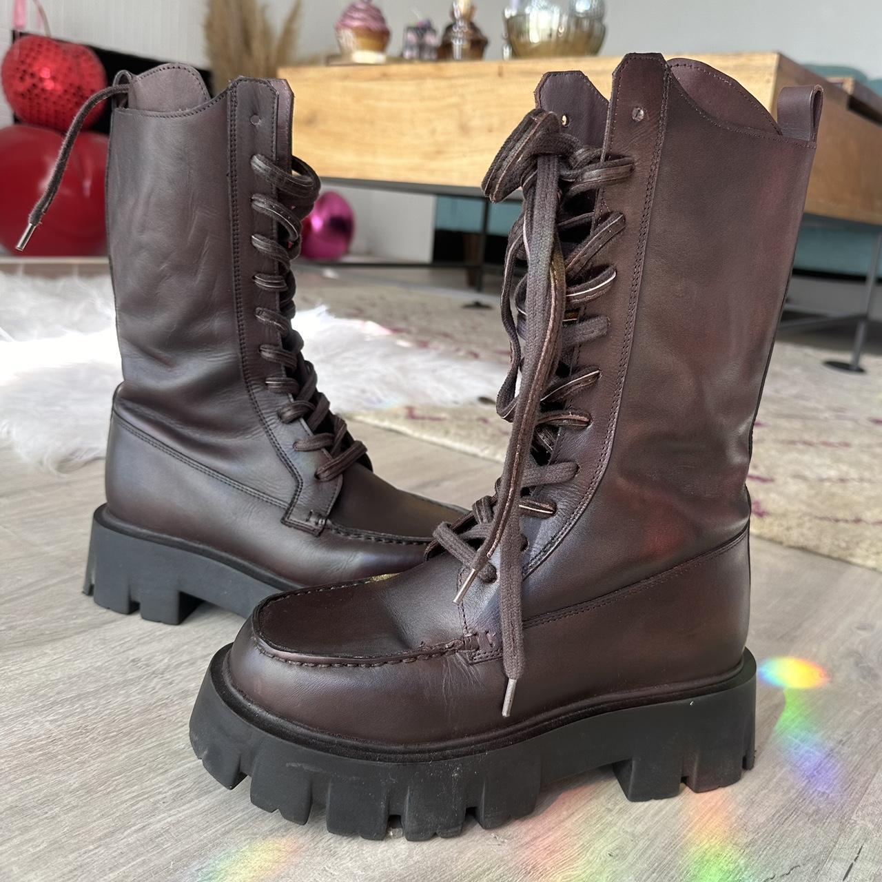 Free people Jones Lug sole Lace Up Boots -gently | Depop