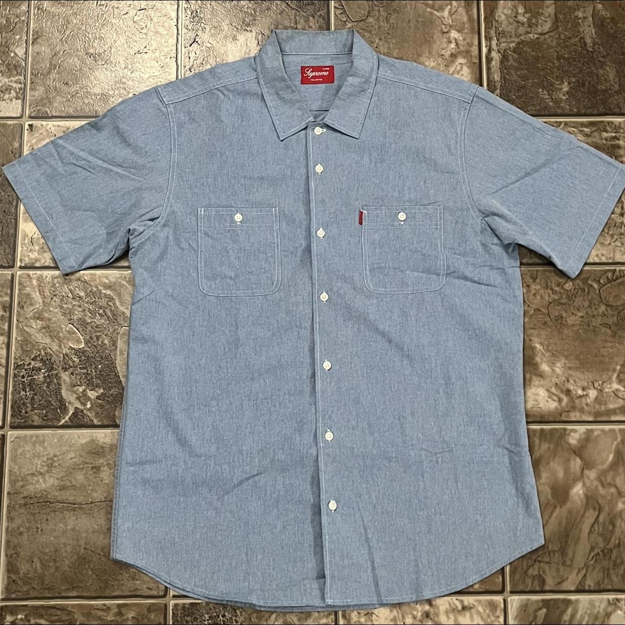 Supreme JFK Button Up Blue XL 9/10 Such a GRAIL. - Depop