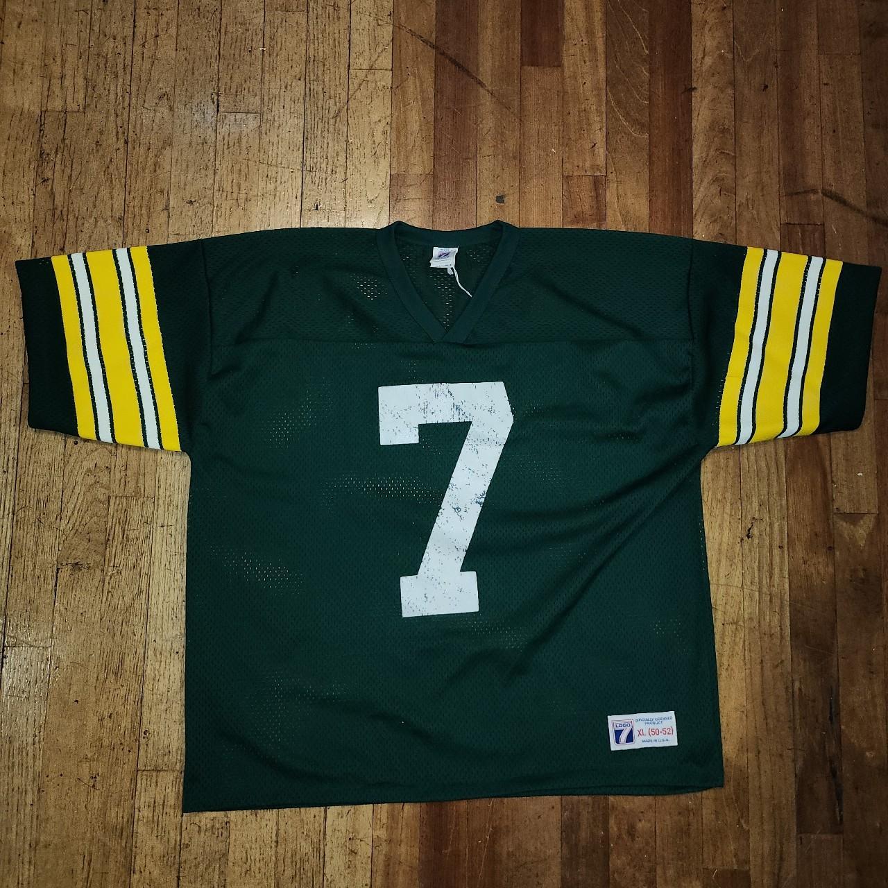 80s Vintage Green Bay Packers Mesh Jersey #7 Single... - Depop