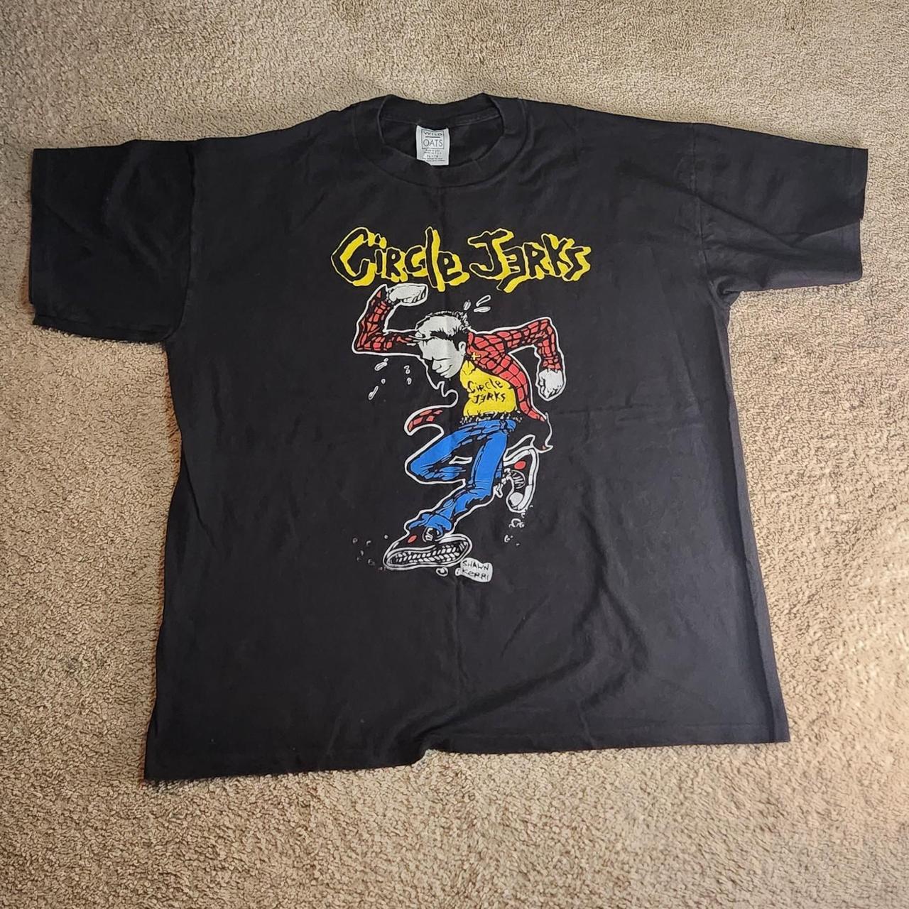 1995 circle jerks shirt size xl. All flaws in... - Depop