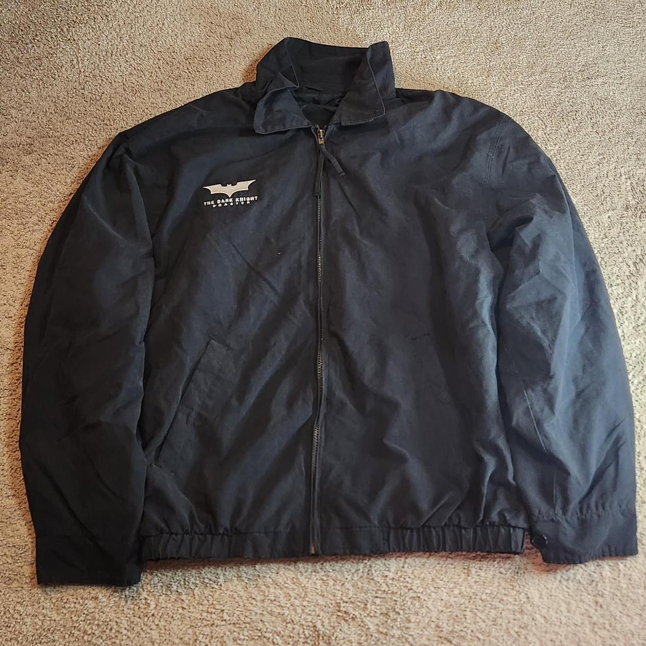 The dark coaster six flags Employee jacket size... - Depop