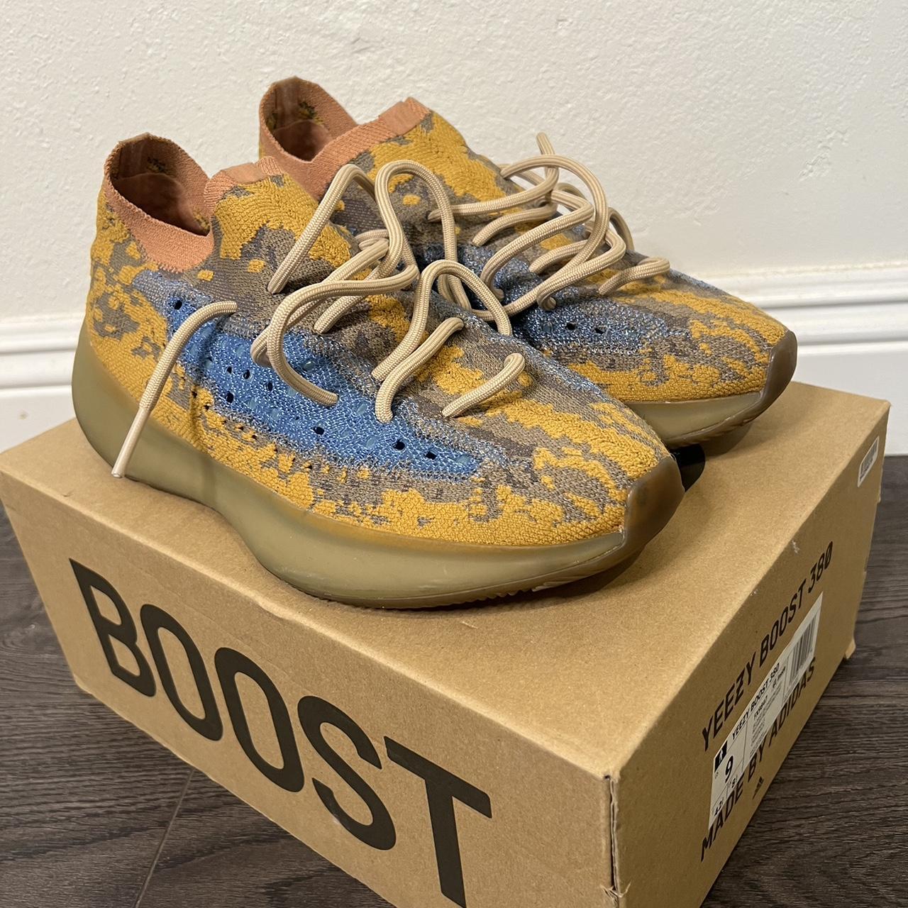 yeezy yellow and blue