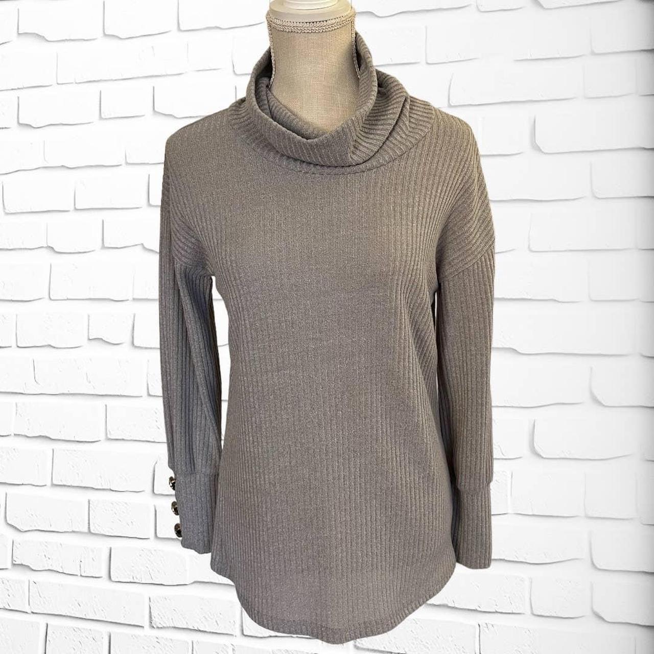 Lightweight cowl neck outlet sweater