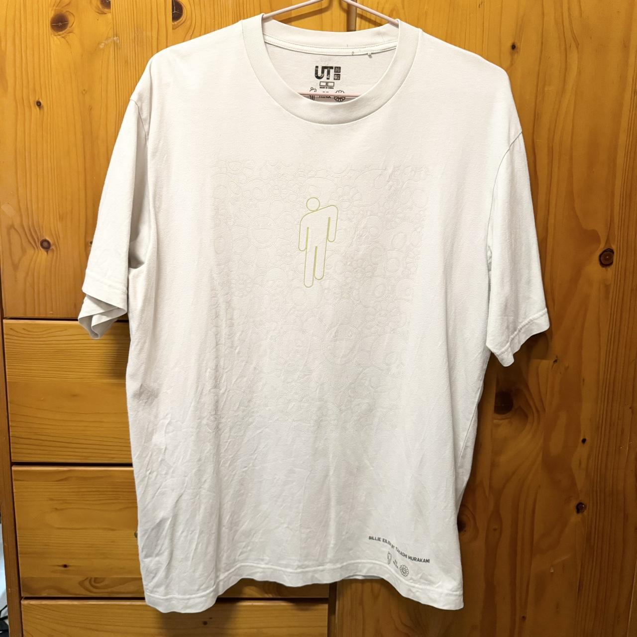 Uniqlo x Billie Eilish T-shirt Logo Album Graphic - - Depop