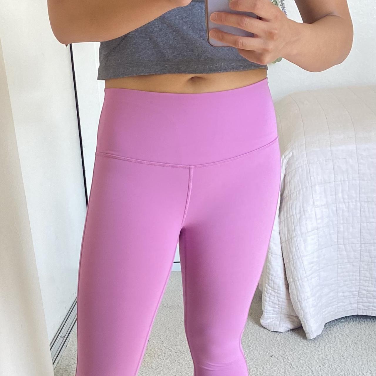 Size 2 lululemon pink leggings 🍋 I’m 5’4 and... - Depop