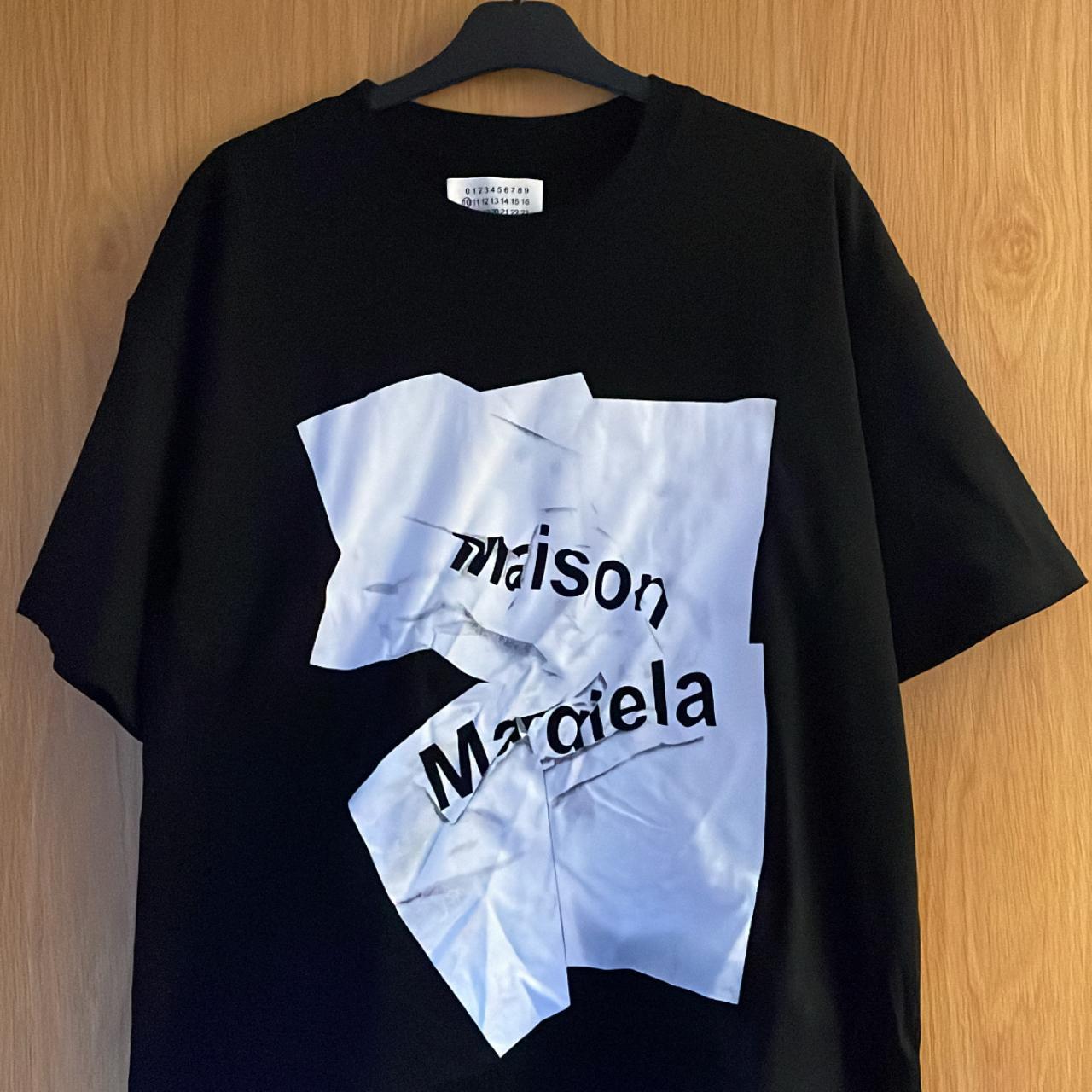 期間限定SALE！！Maison Margiela ロゴTee Maison Margiela Logo Folded Paper Ball Logo Tee | Depop