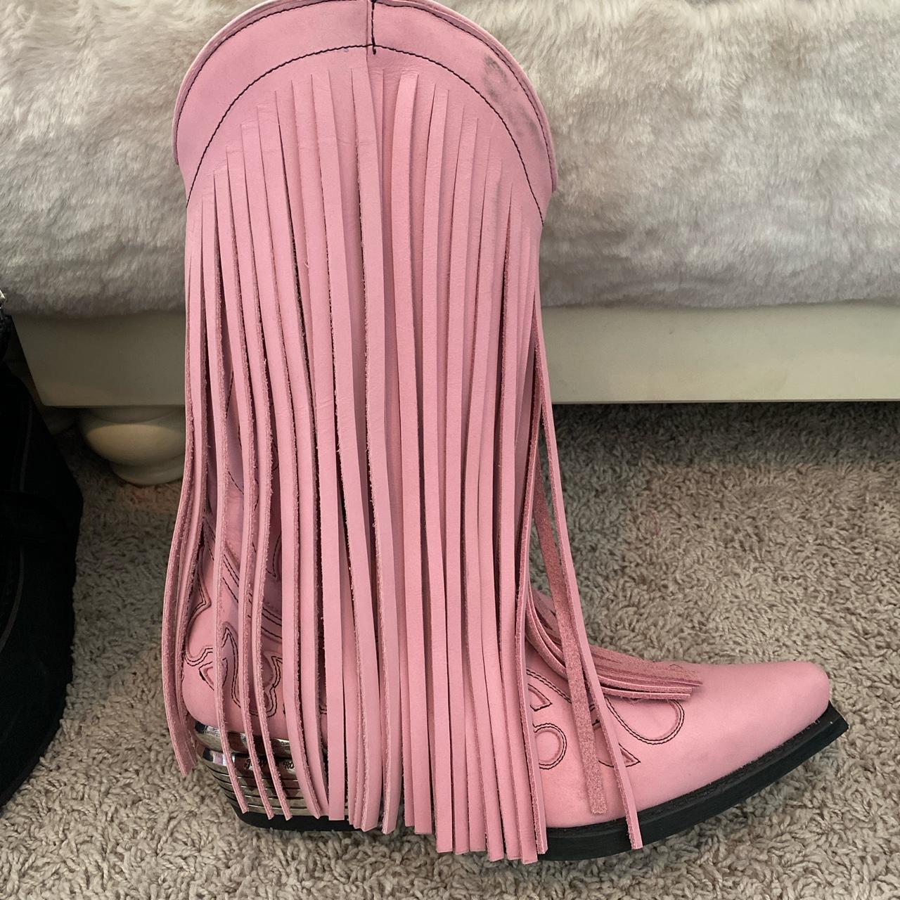 Blush store cowboy boots