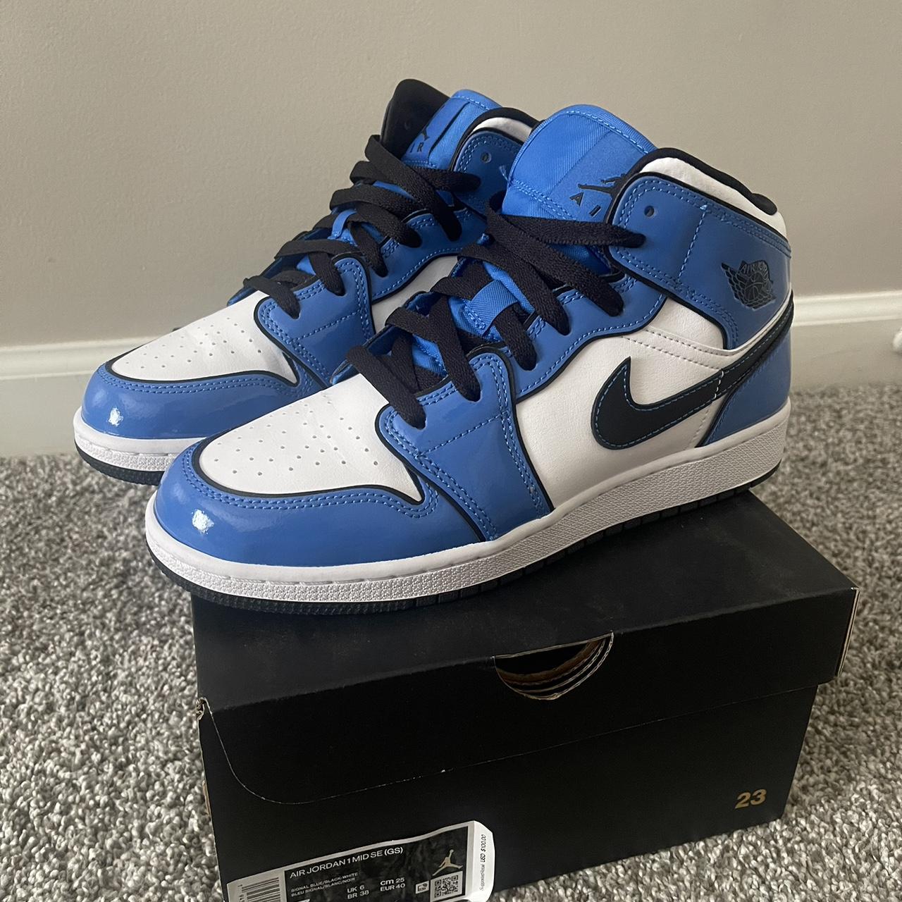 Nike Air Jordan 1 Mid Gs Signal Blue Sz purchases 7Y