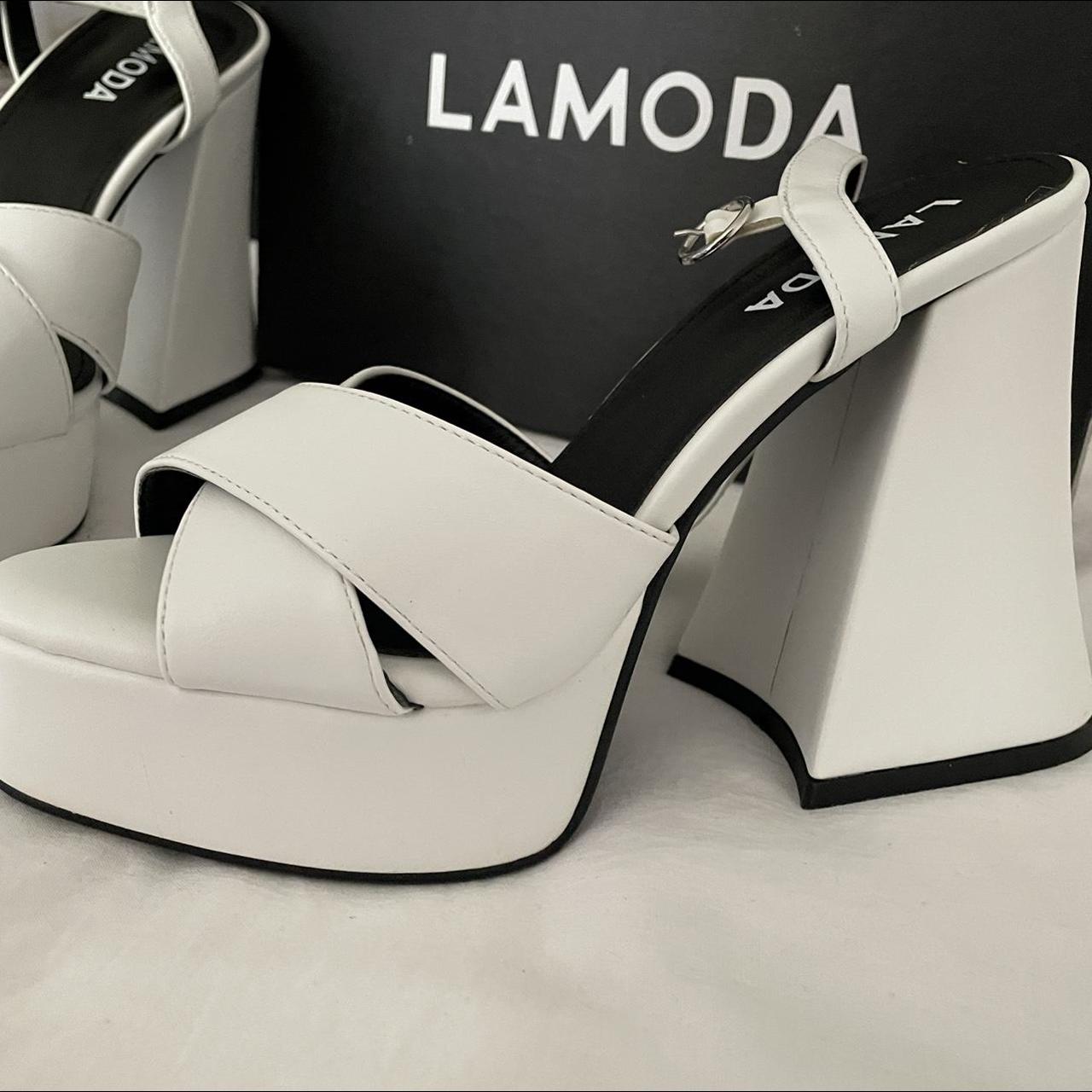 lamoda flared heel