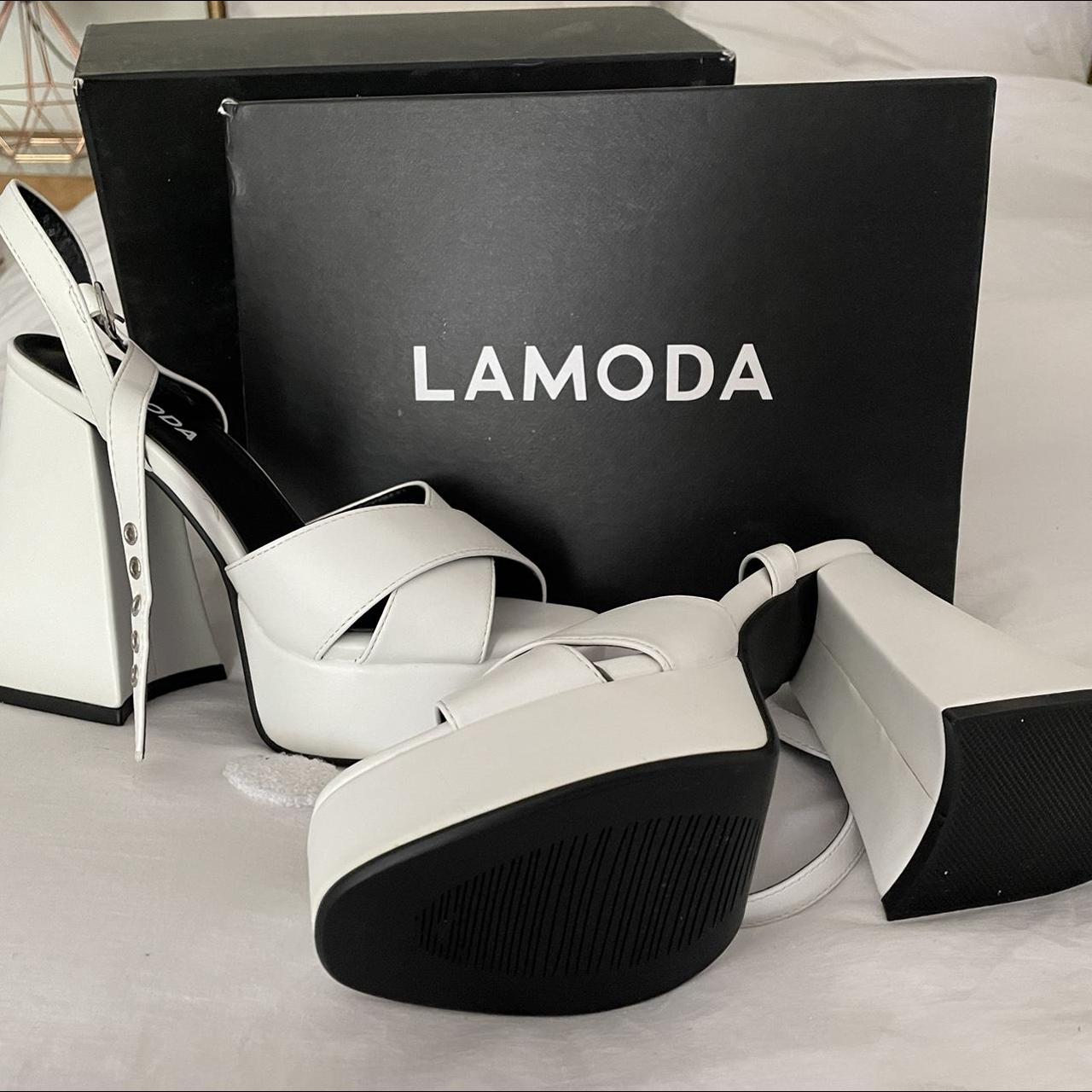 lamoda flared heel