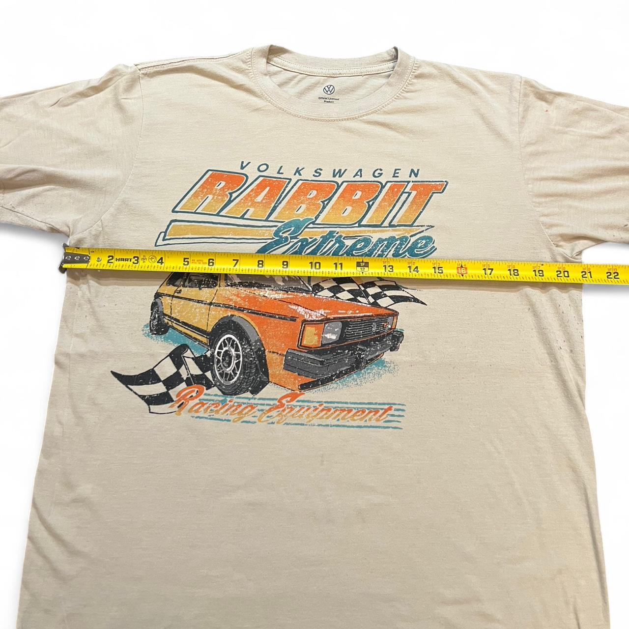 Volkswagen Rabbit Extreme Racing T-Shirt - cream and... | Depop