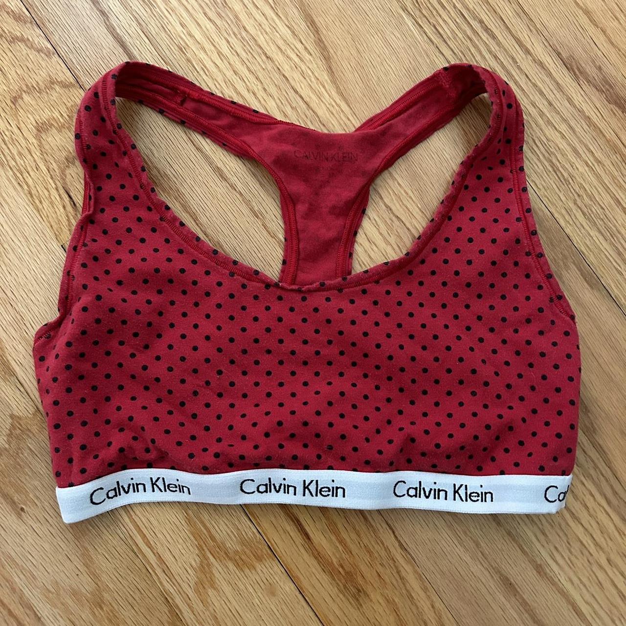 NWT calvin klein bra 🤍 soft cup bustier sports - Depop