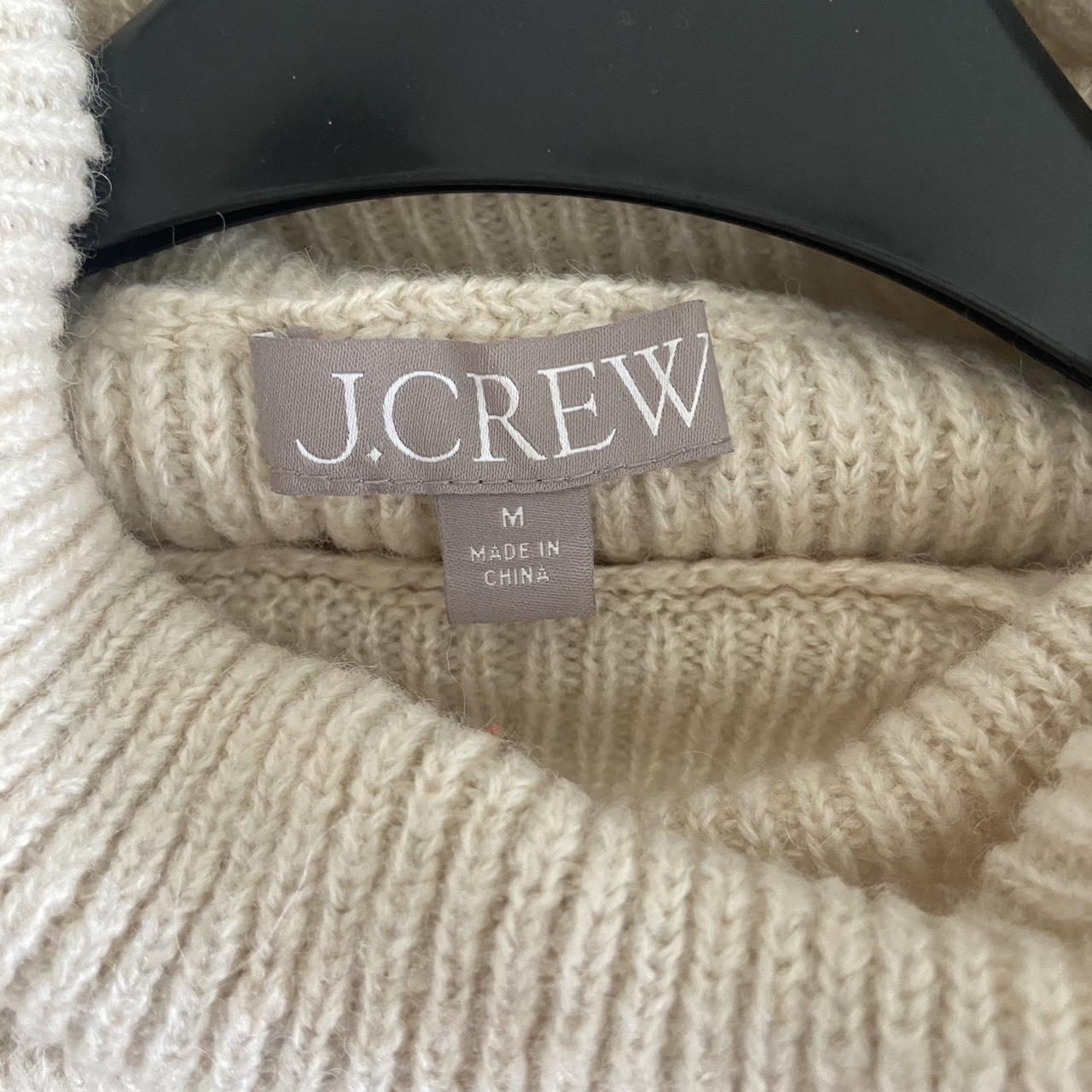 Jcrew cream sweater. Puff sleeves with turtleneck.... - Depop