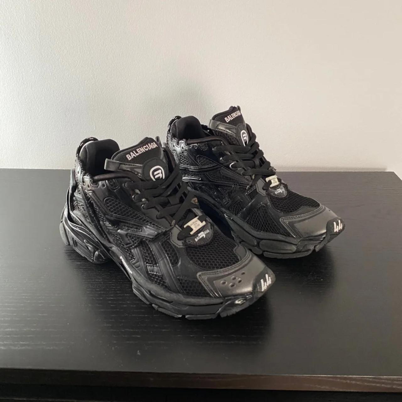 Balenciaga Runner Black Balenciaga Runner bought... - Depop