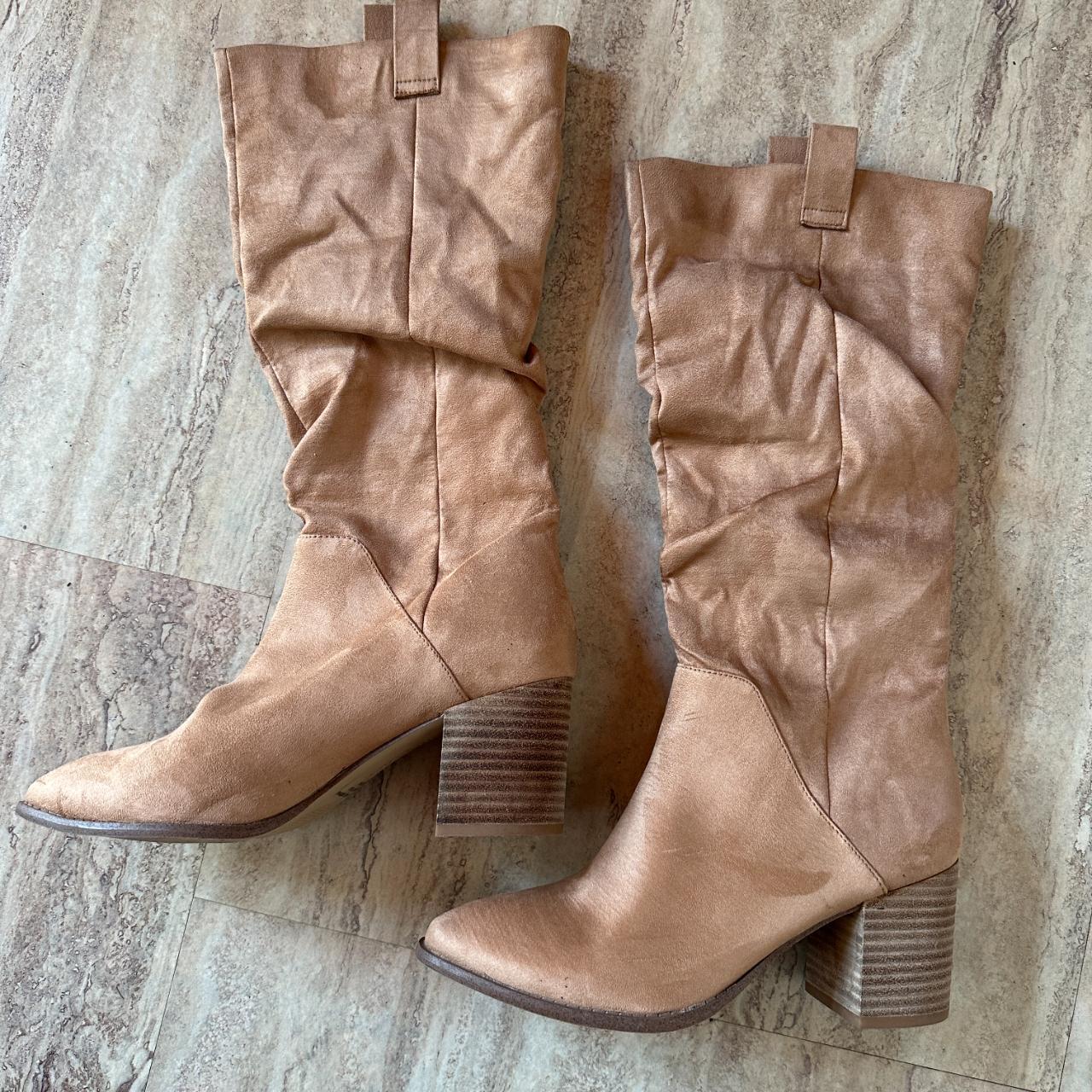 Report knee sale high boots