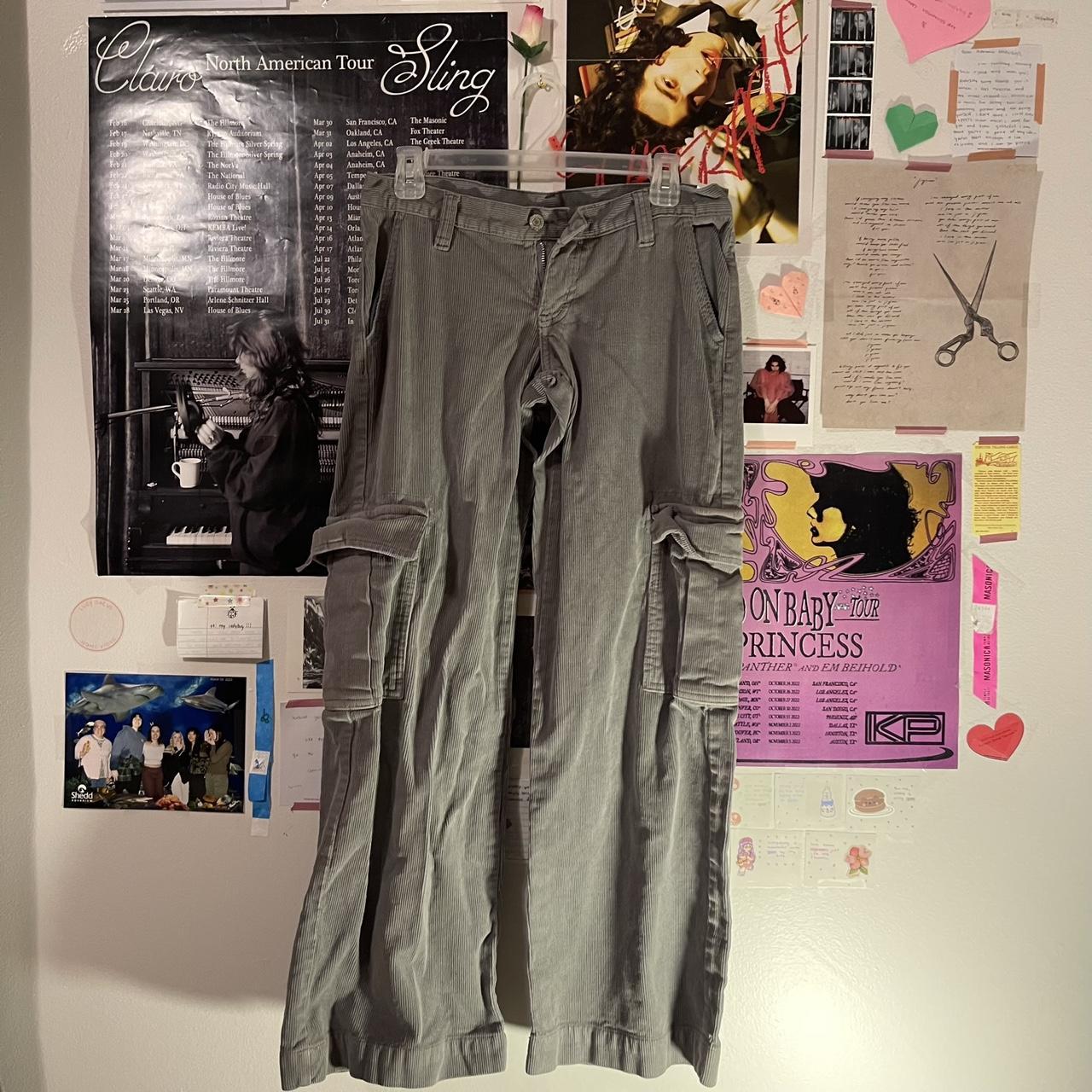 brandy cargo corduroy pants!! baggy/oversized fit... Depop