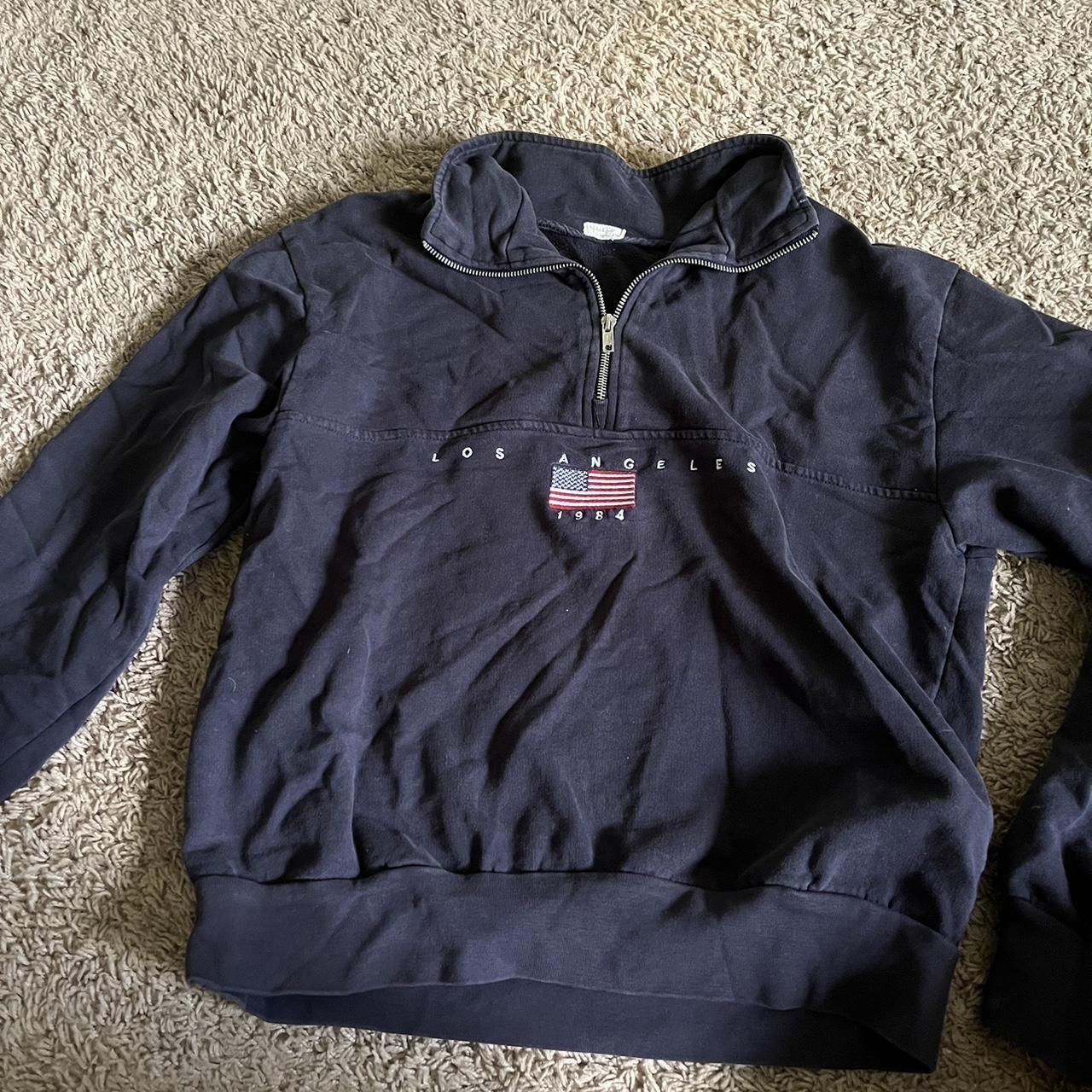 brandy usa sweatshirt half zip Depop