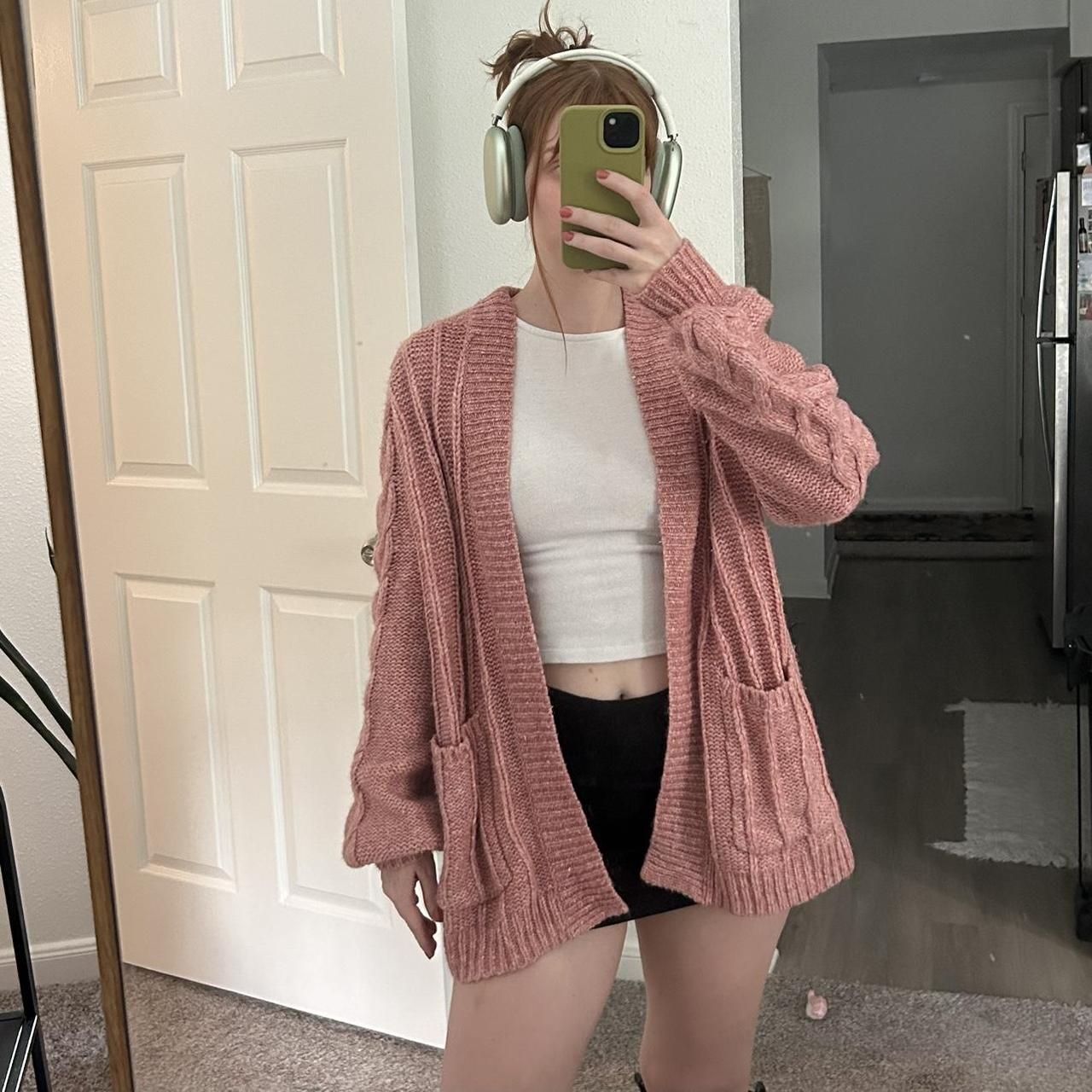 Madewell pink cardigan hotsell