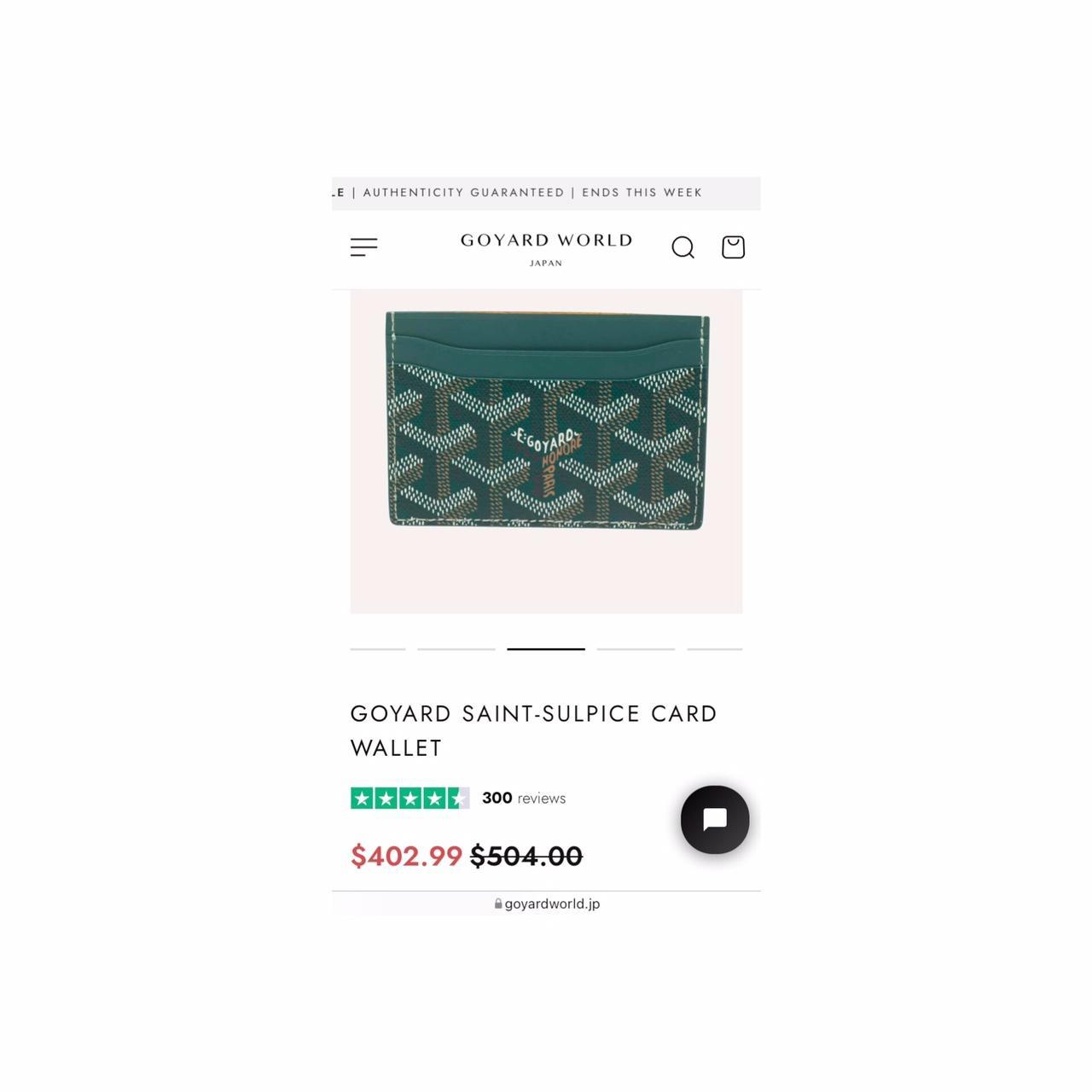7  Green Saint-Sulpice Card Wallet-Goyard