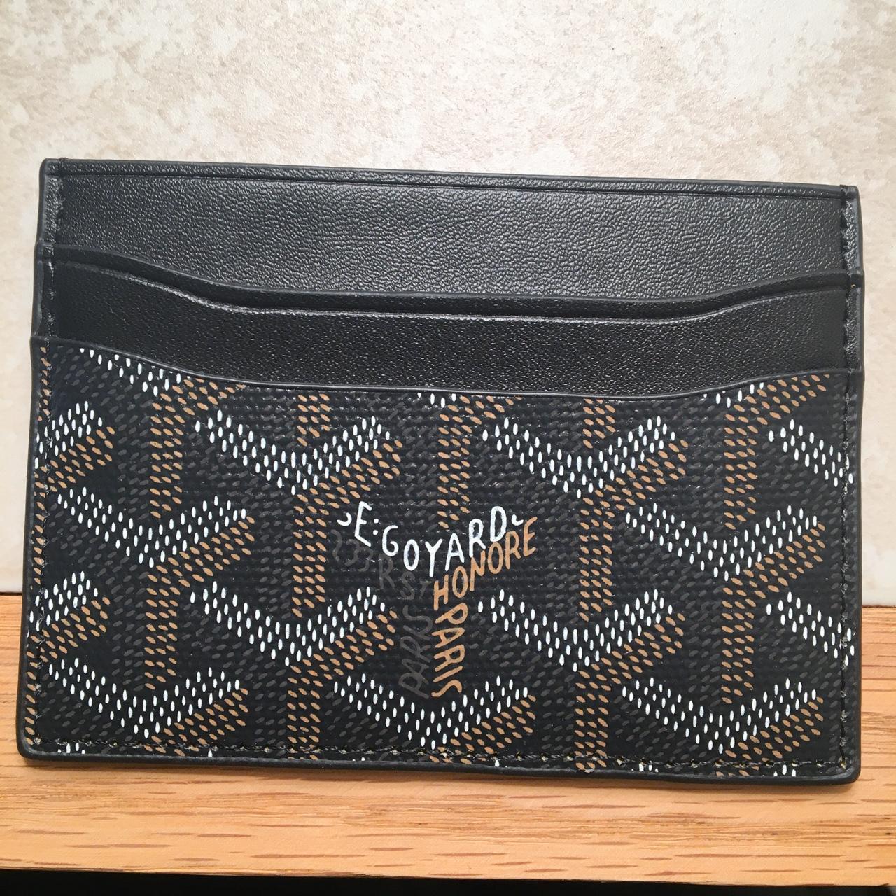 Black Goyard Card Holder , Very Clean Don’t Use - Depop