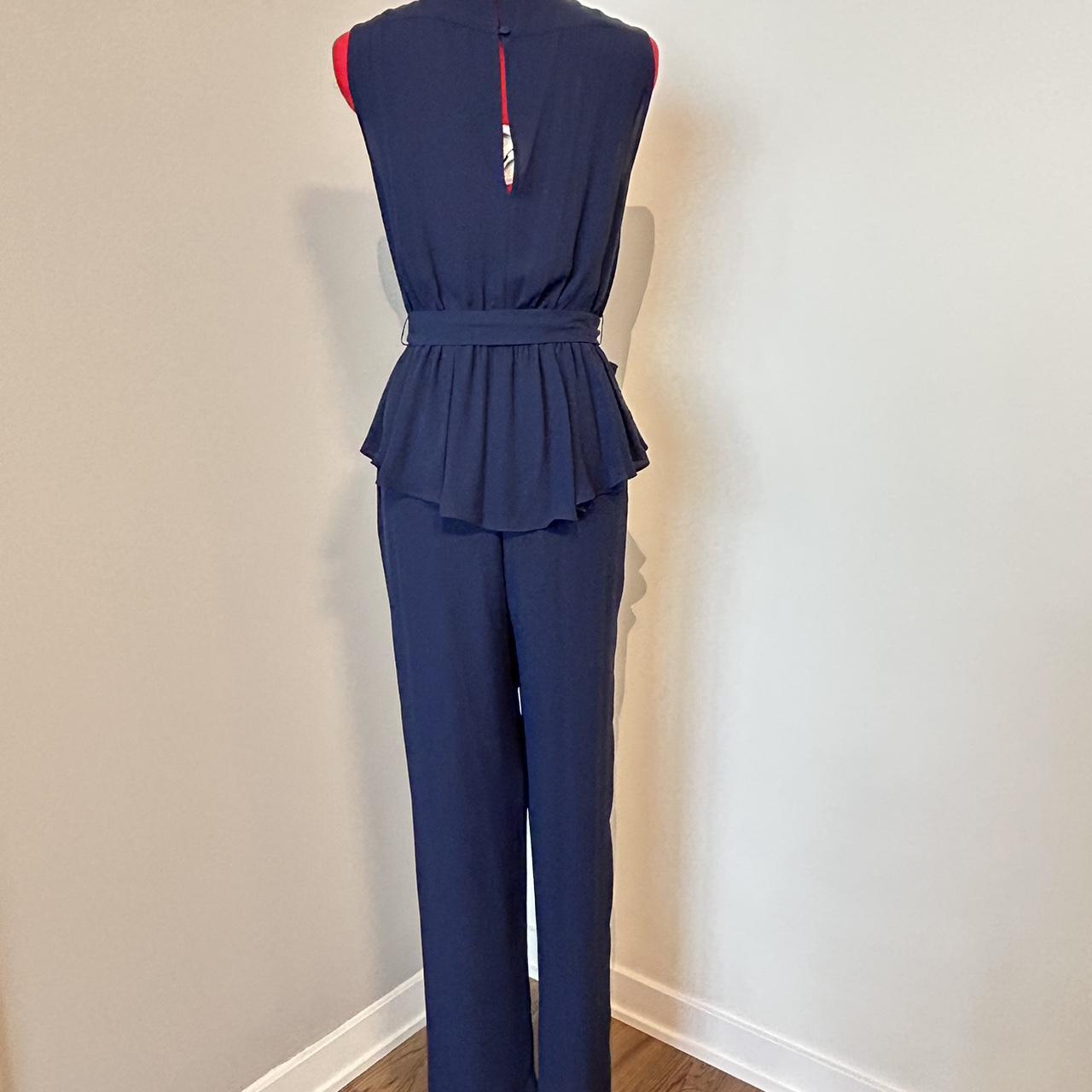 Bcbg maxazria navy jumpsuit with elasticize waist