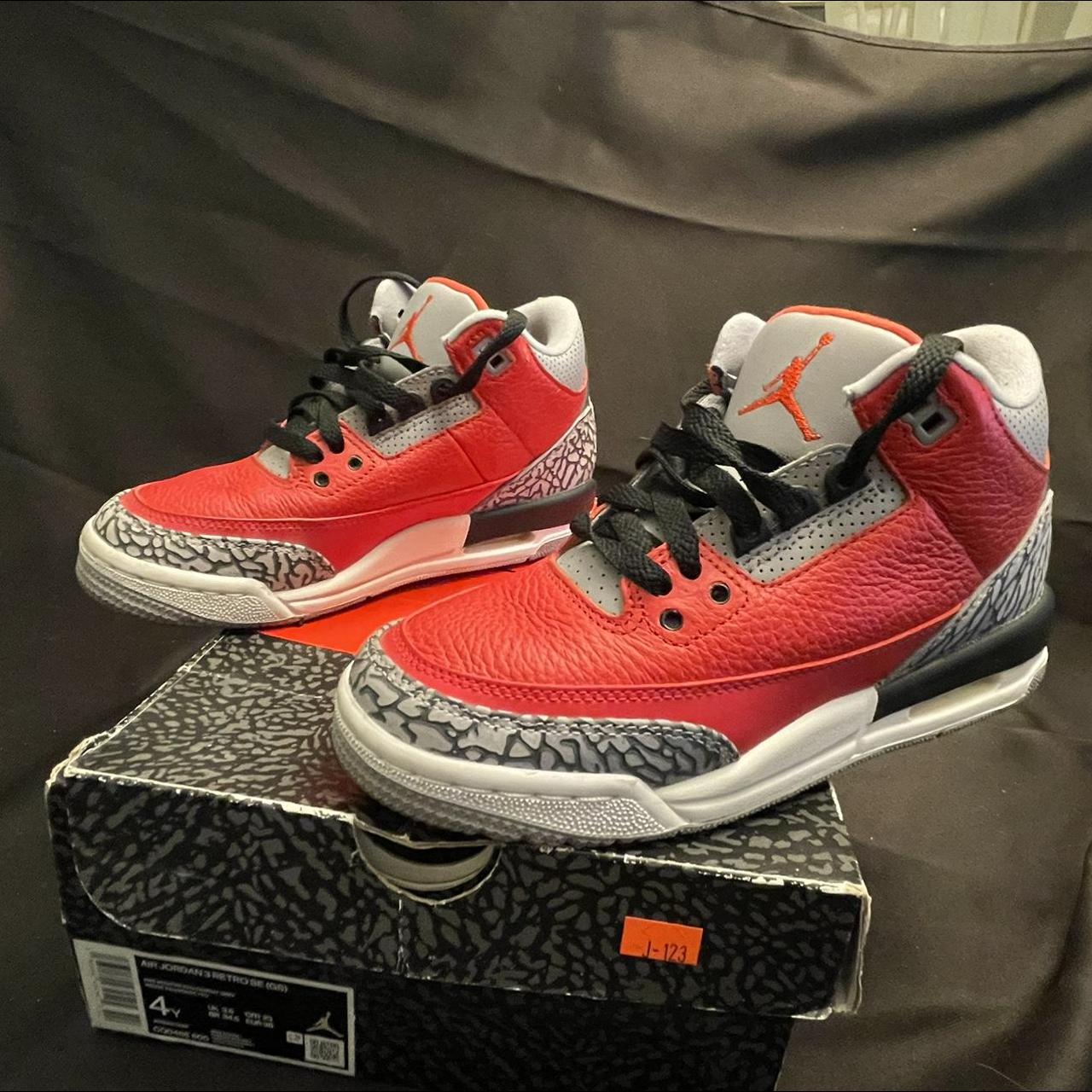 Nike Air Jordan 3 Retro SE GS 'Unite' Fire Red ... - Depop