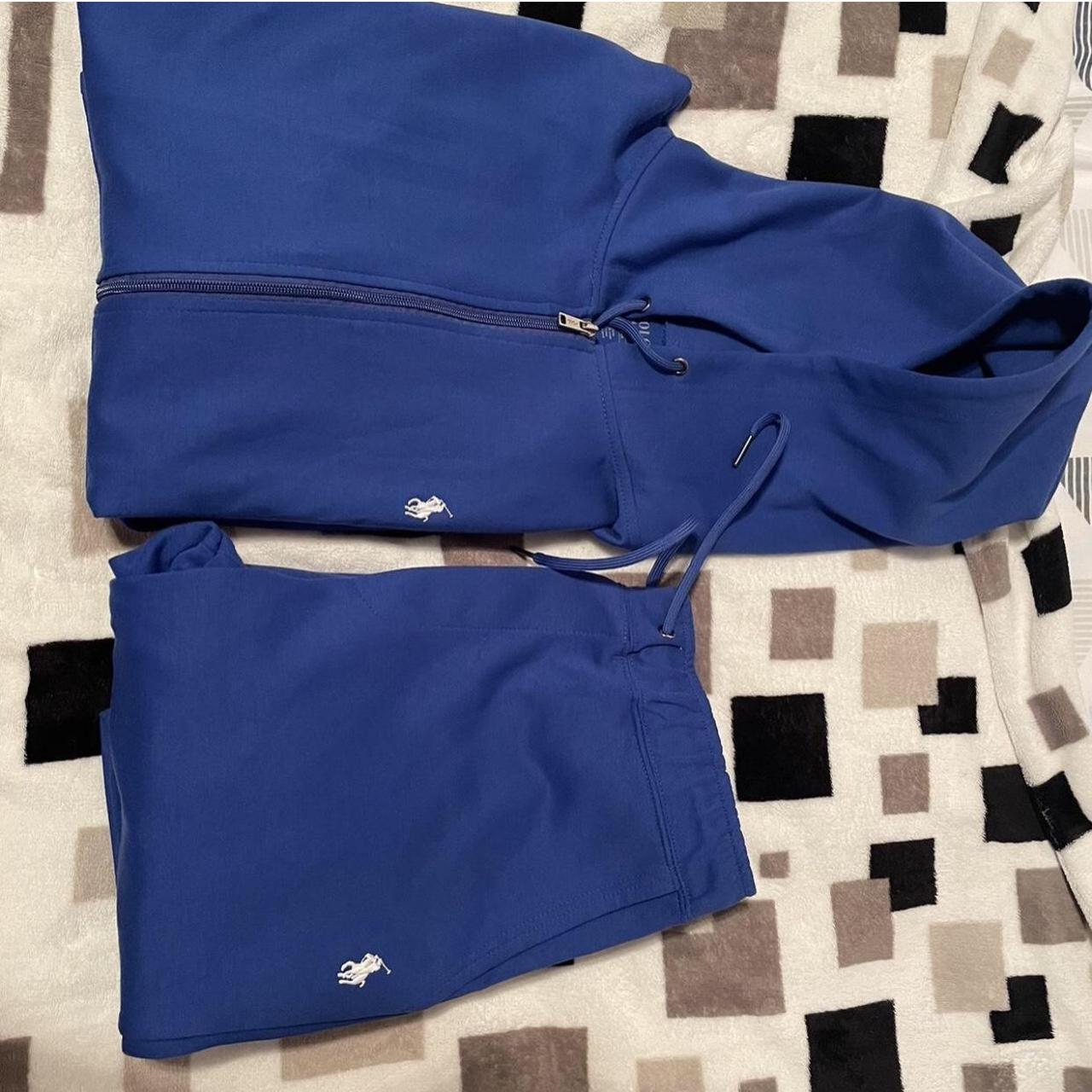 Light blue polo outlet sweat suit