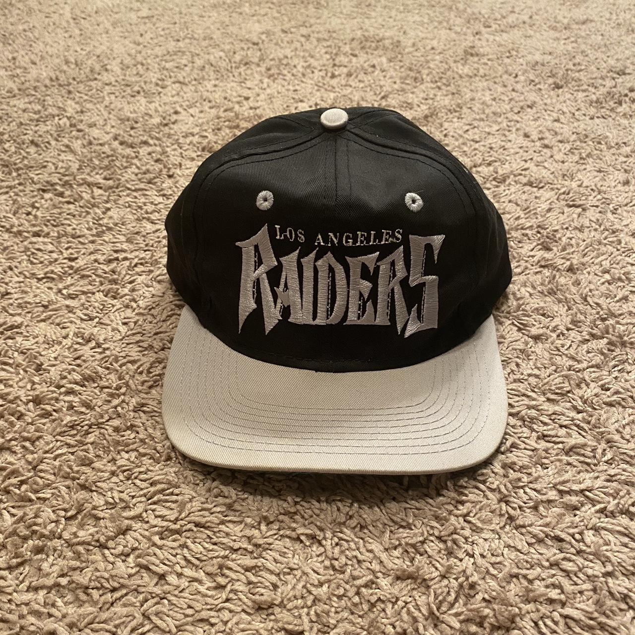 Vintage 90s Los Angeles Raiders SnapBack hat By - Depop