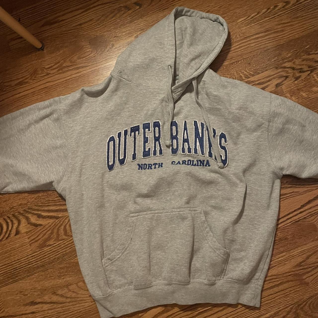 authentic Outer Banks hoodie. gray, navy blue, and... - Depop