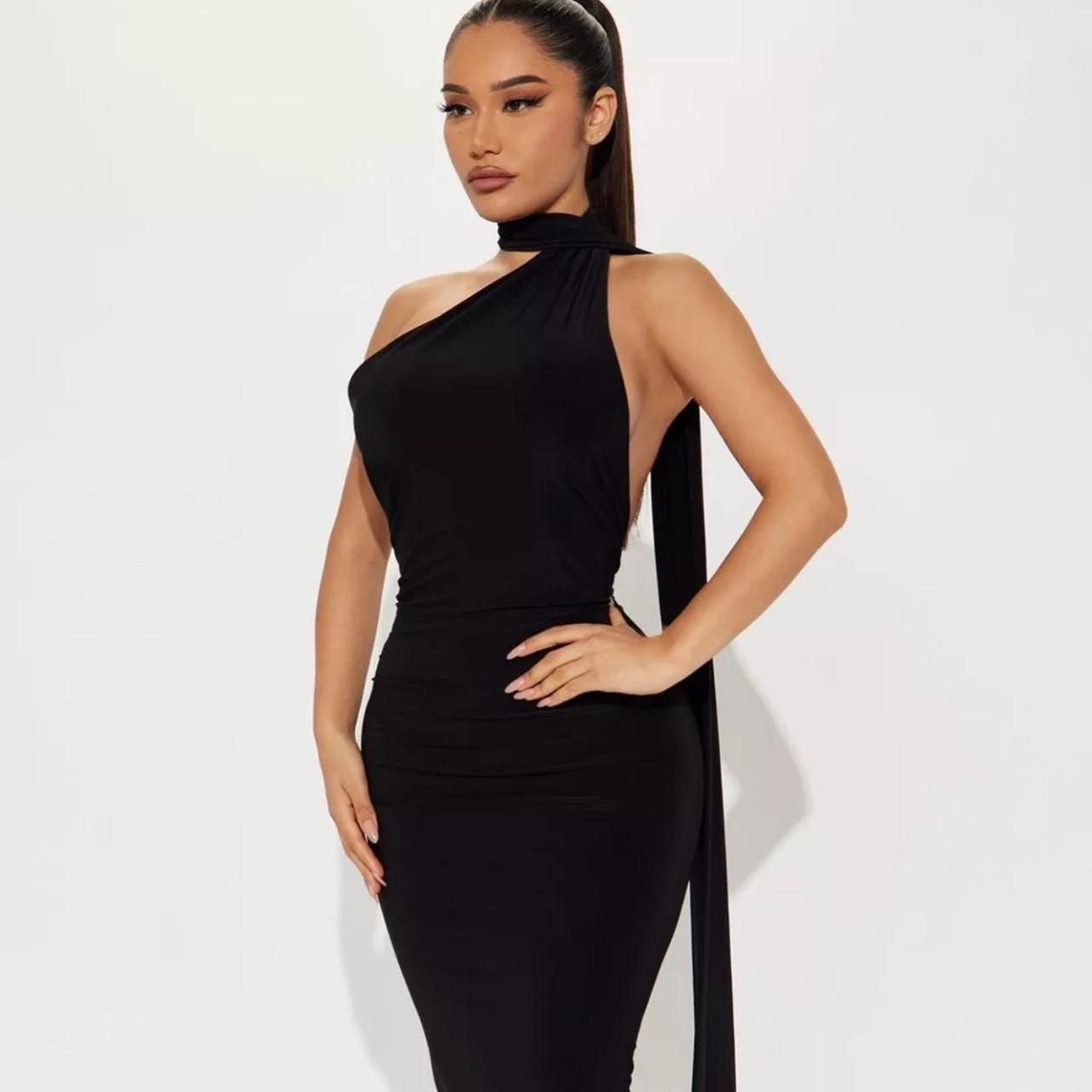 Fashion Nova Neck Wrap Maxi Dress with new tag