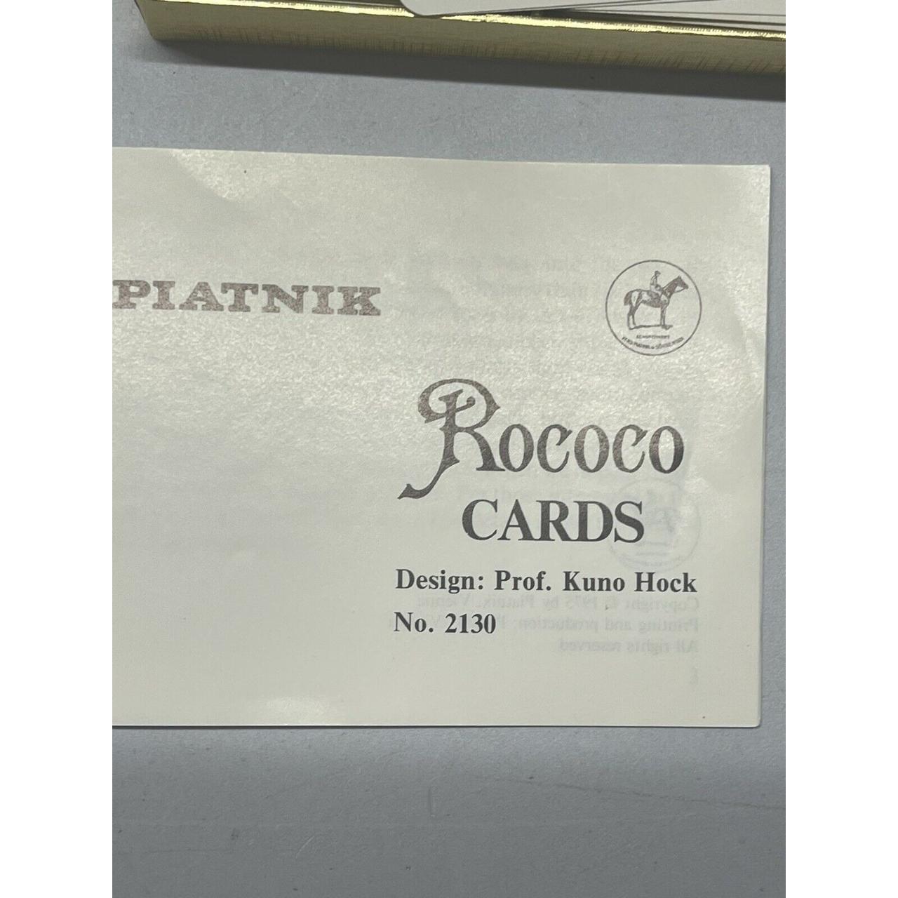 Rococo Piatnik Vtg Playing Cards Austrian European... - Depop