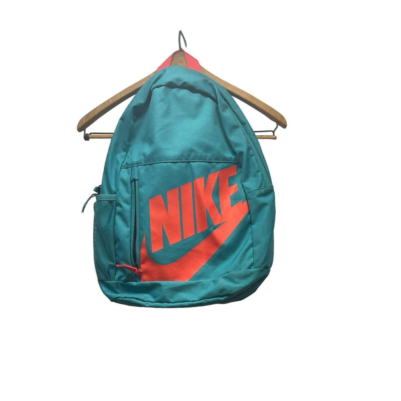 Nike 72 Teal Blue Orange Backpack School Bag Nike