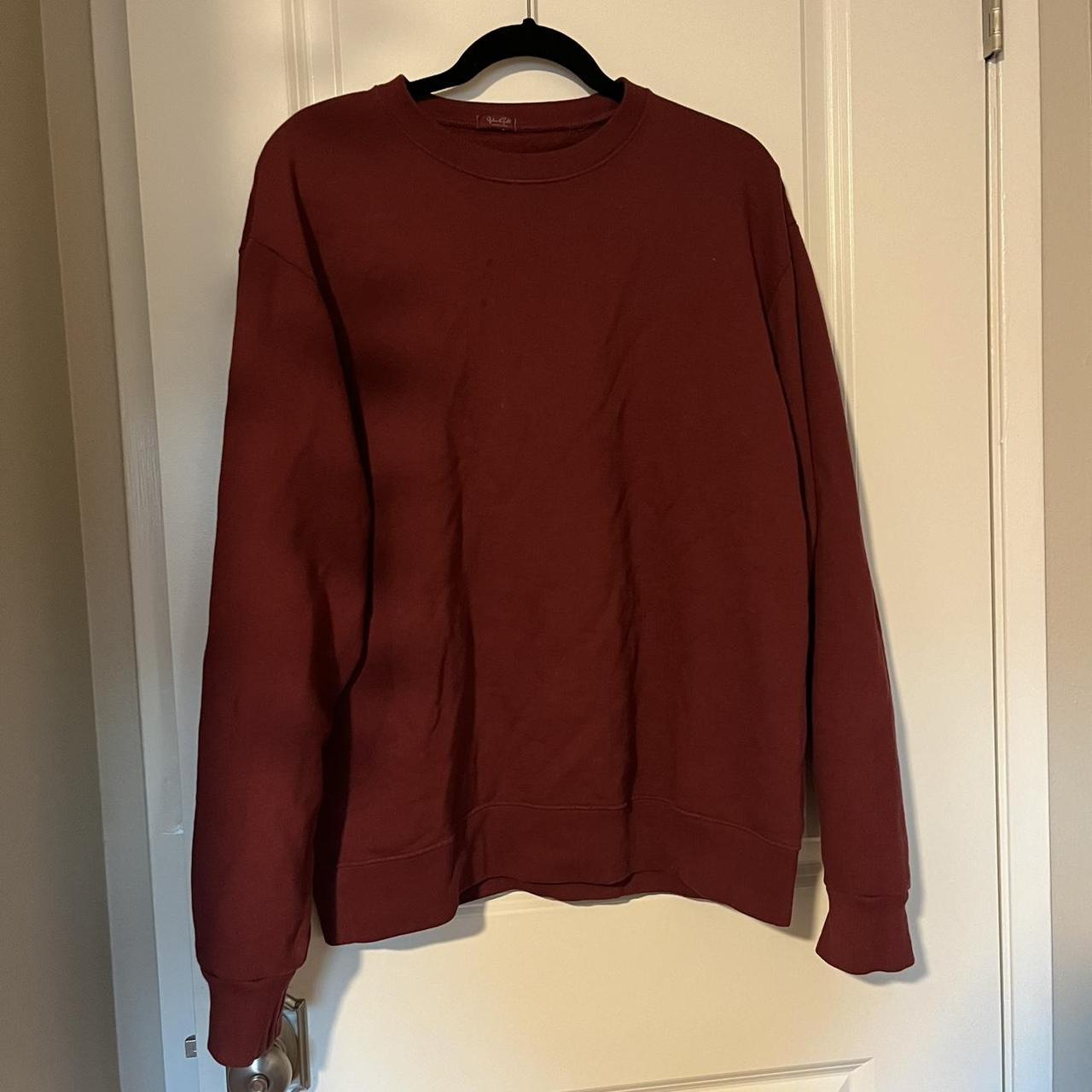 maroon crew neck j galt brandy melville size Depop