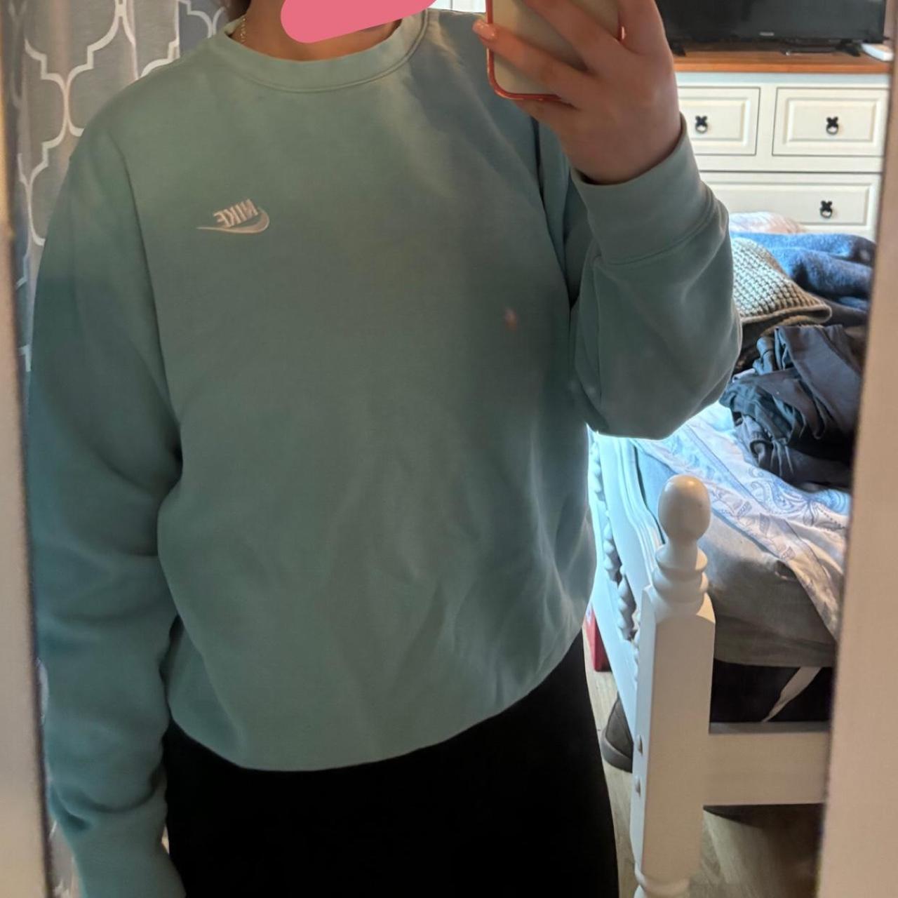 psychic blue nike crew neck