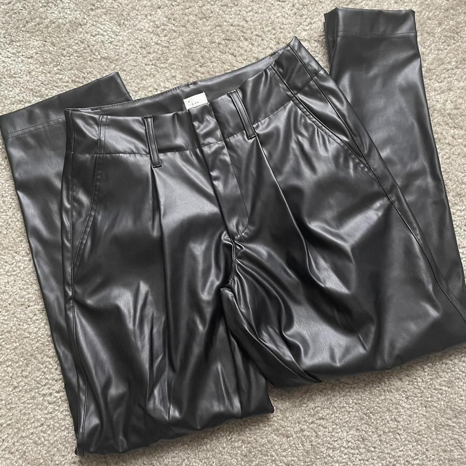 Target brand A New Day Faux Leather Leggings. Black - Depop