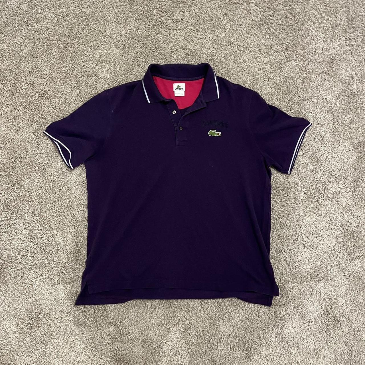 Purple lacoste polo online