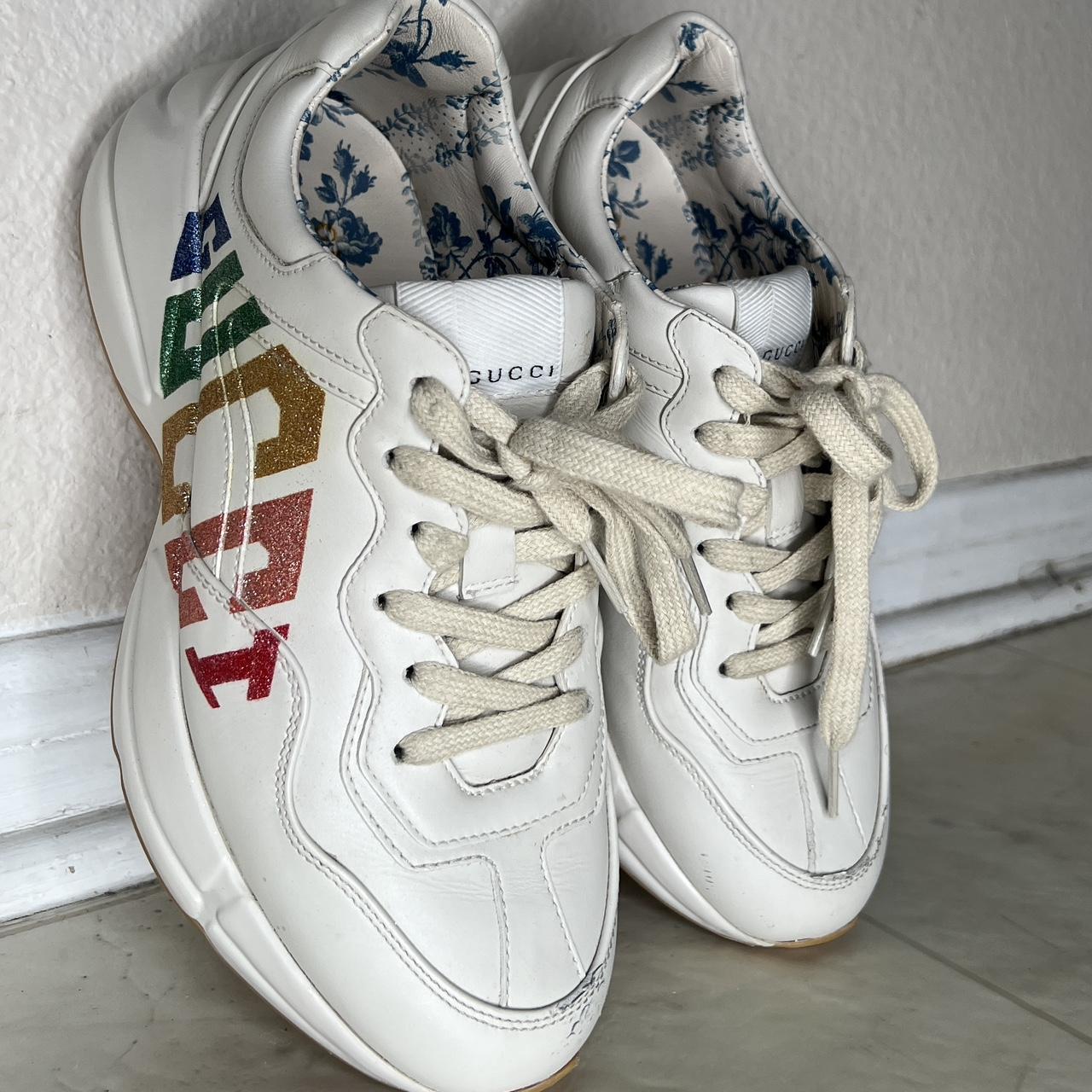 Cream deals gucci trainers