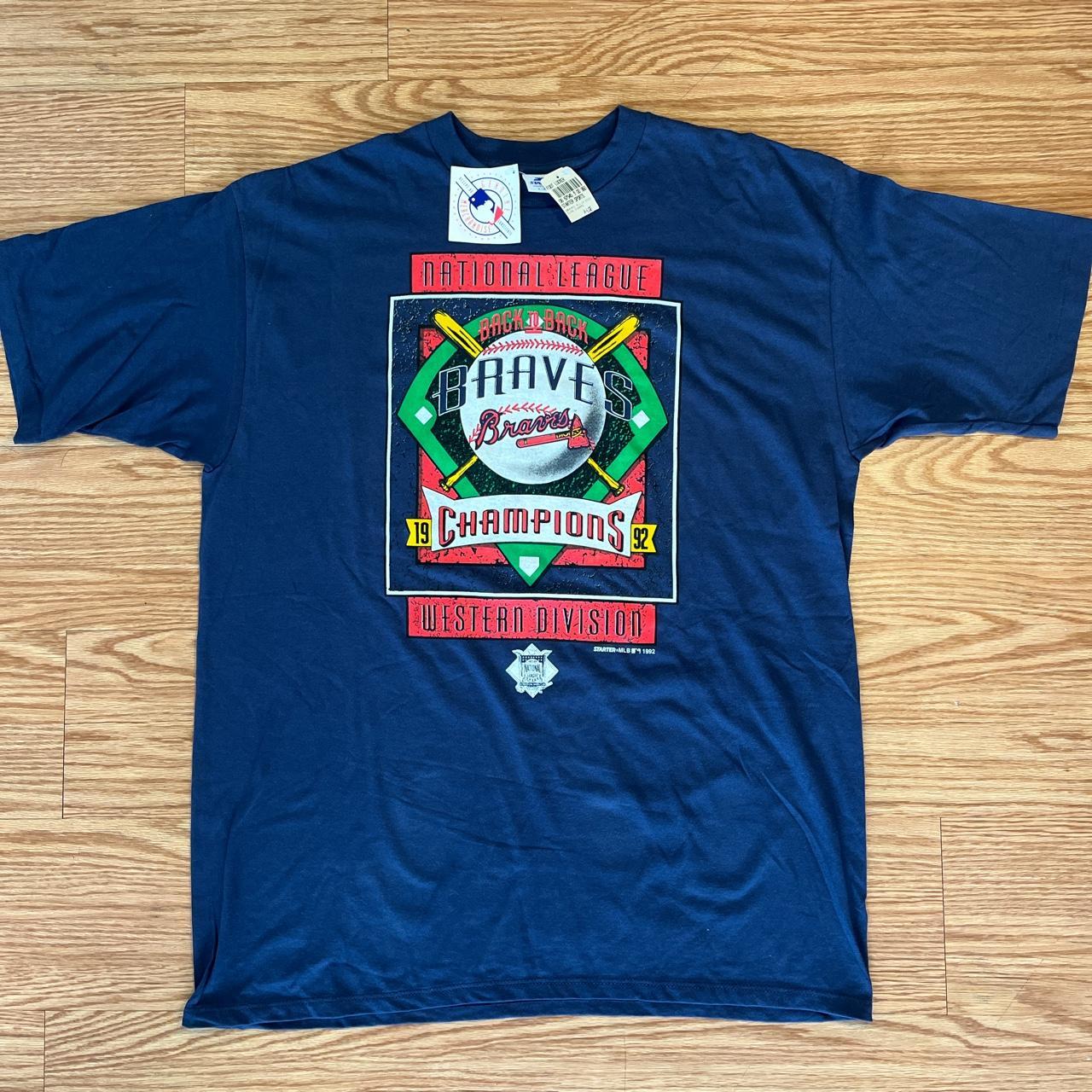 Vintage 90s 1992 Atlanta Braves Western Division Champions 