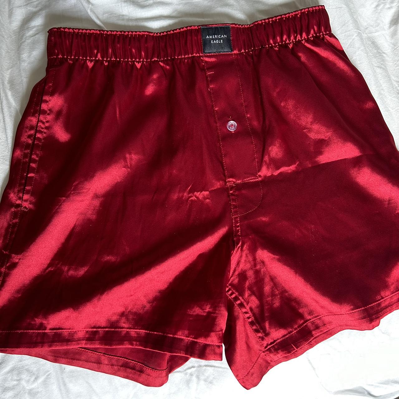 American Eagle boxers Silk like material Size small... - Depop