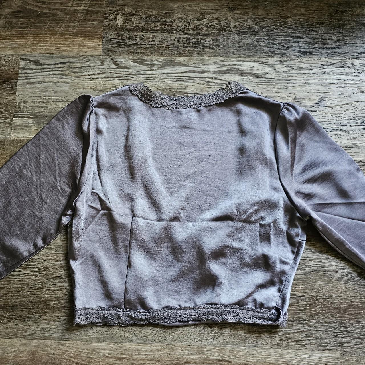 Forever21 Long Sleeve Blouse With Ties Depop