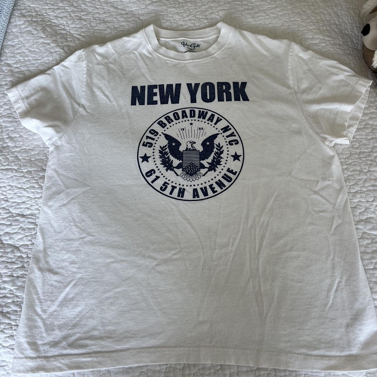 John Galt White New York T-Shirt